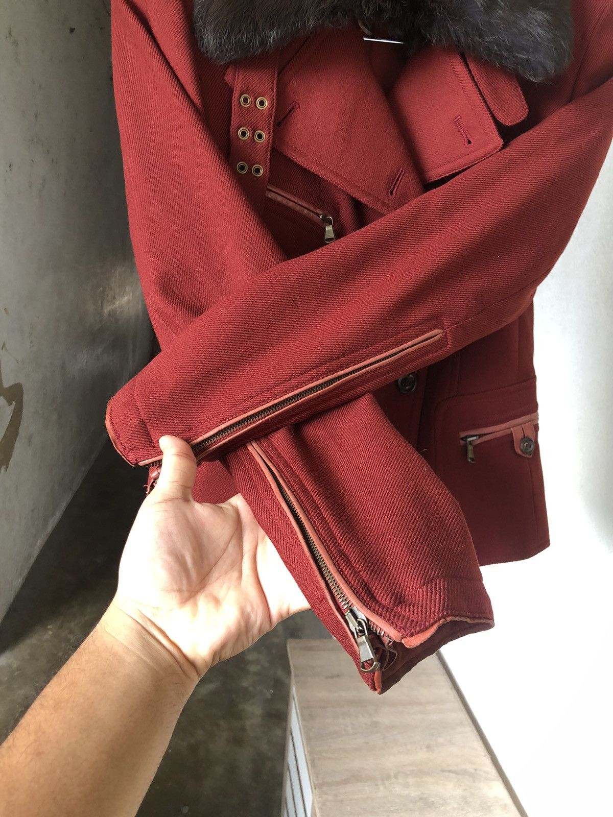 Donna Karan Rare❗️Donna Karan New York Jacket With Fur Size S / US 4 / IT 40 - 9 Thumbnail