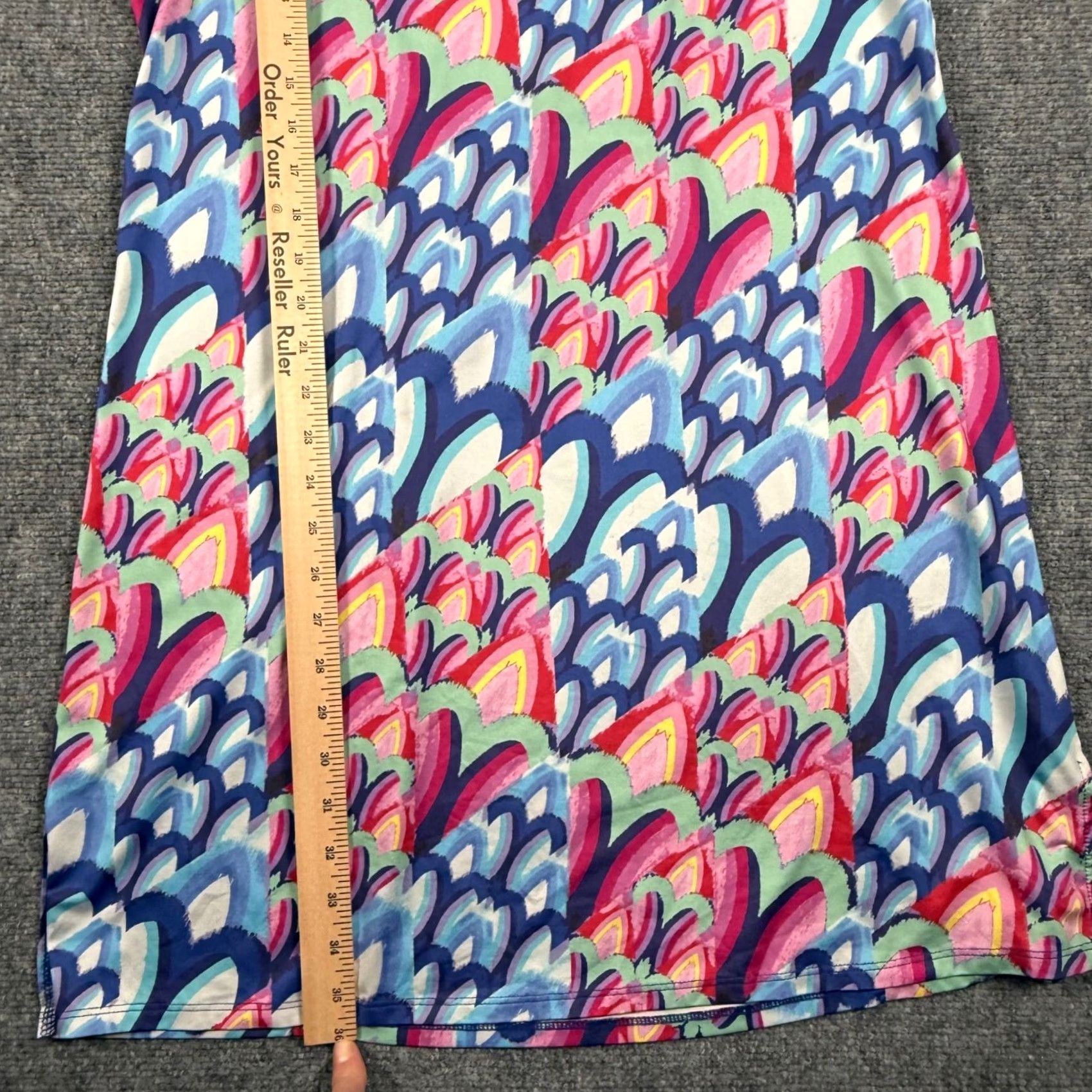 Paradise Paradise Bay Tank Dress Colorful Print Sleeveless Casual Keyhole Neck L Beach Size L / US 10 / IT 46 - 5 Thumbnail