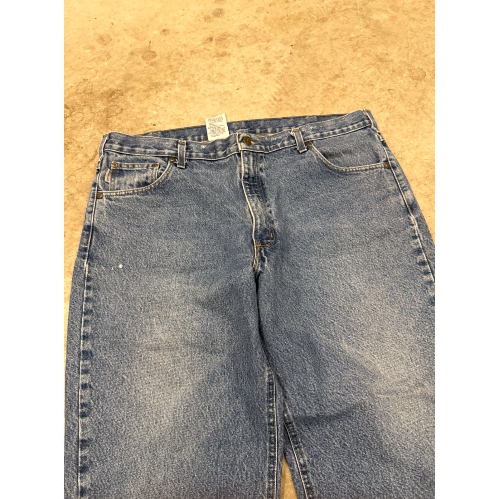 Carhartt VINTAGE Carhartt Jeans Mens 42x28 Fits 40x26 B17-DST Relaxed Fit Blue Denim Size US 40 / EU 56 - 4 Thumbnail