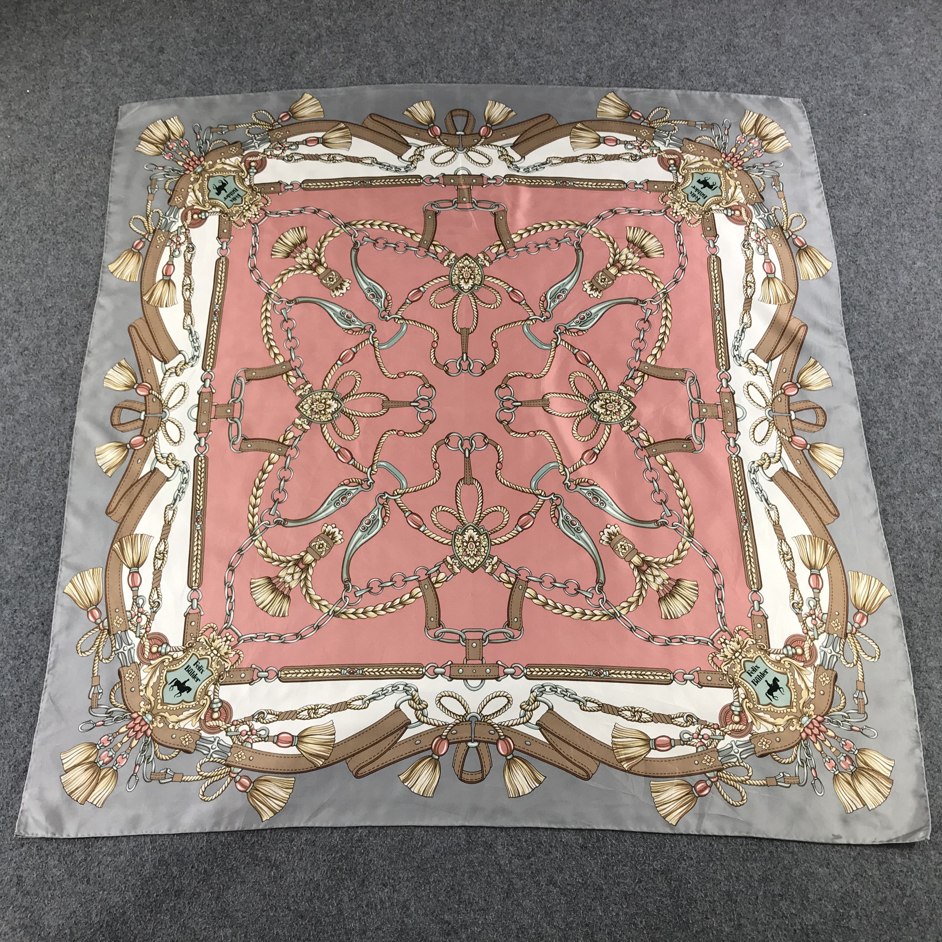 Vintage Vintage Felix Buhler Luxury Silk Scarf M39 Size ONE SIZE - 2 Thumbnail