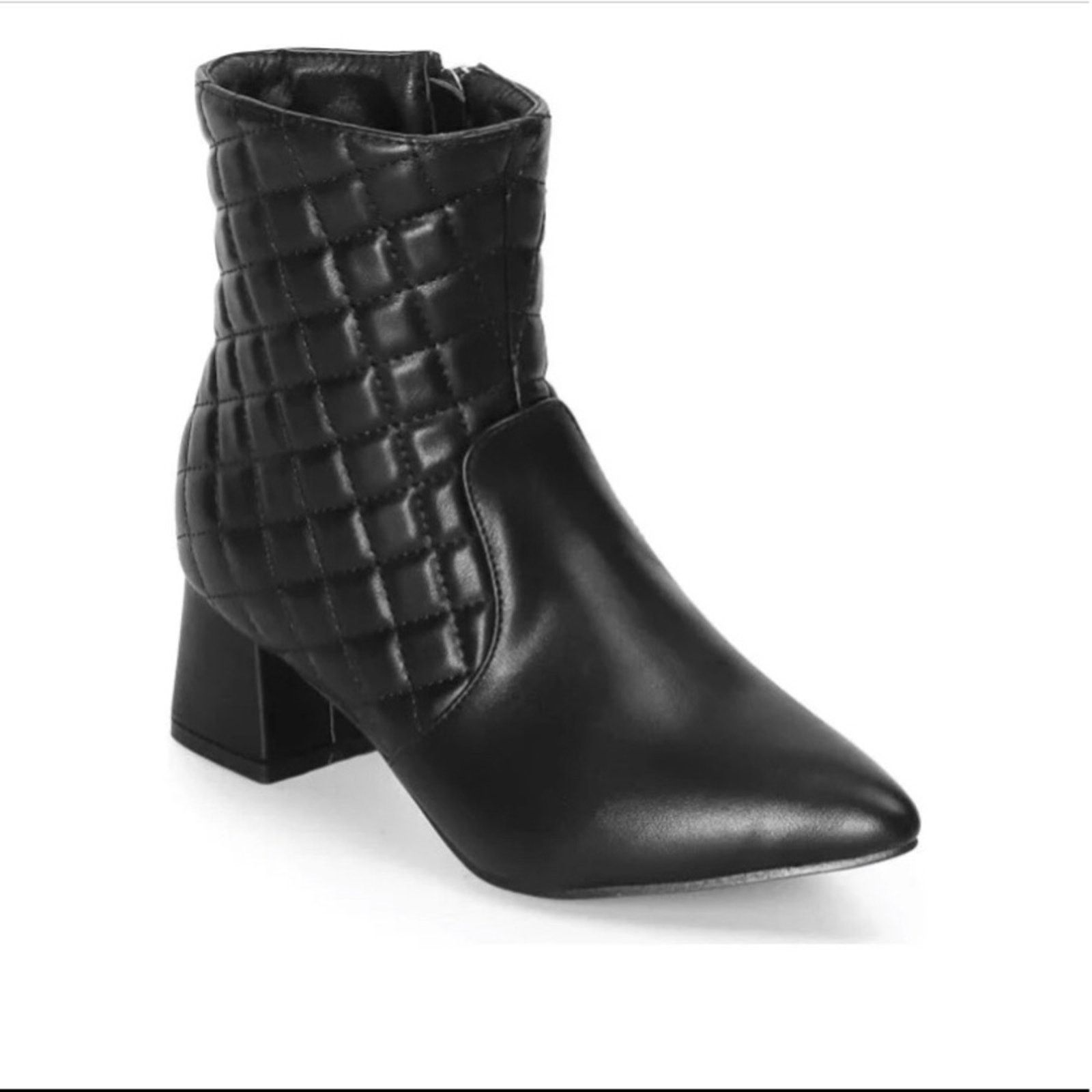 Other Trary quilted pointed toe ankle boot NEW Size US 9 / IT 39 - 6 Thumbnail