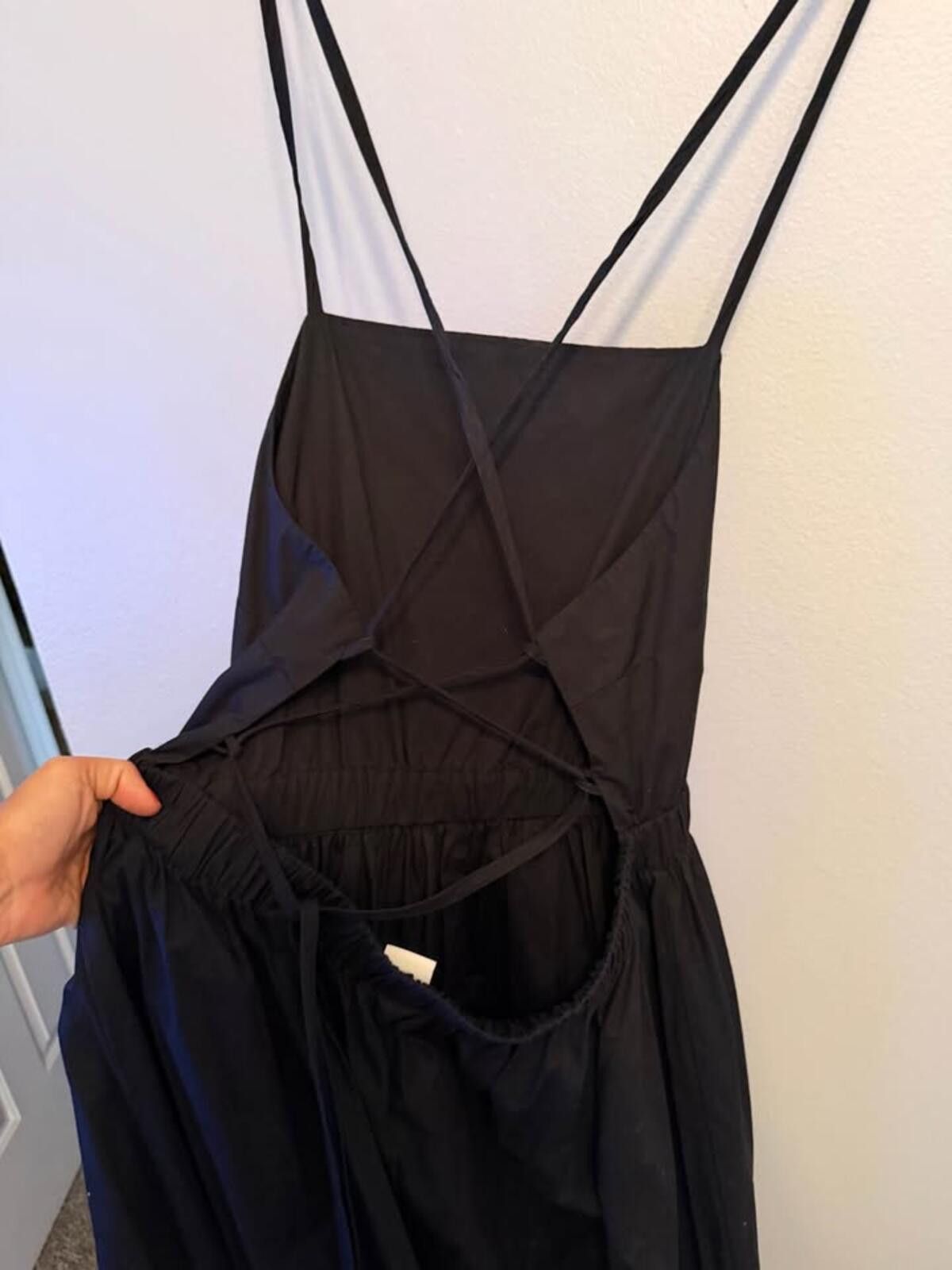 H&M H&M Criss Cross Open Back Dress 100% Cotton Women’s Large Size L / US 10 / IT 46 - 7 Thumbnail