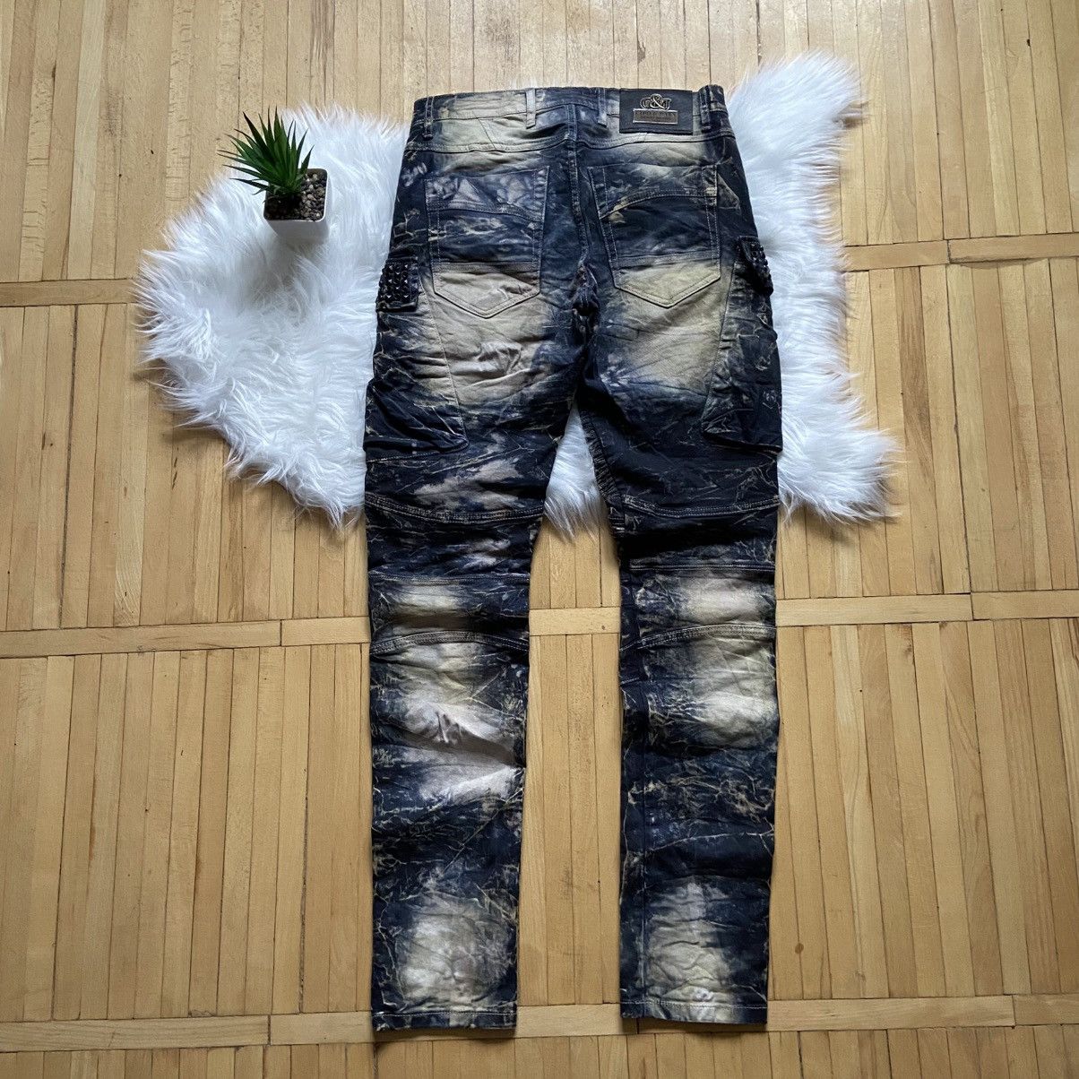 If Six Was Nine 📌Crazy Cipo & Baxx Vintage Avant Garde Acid Wash Jeans Size US 30 / EU 46 - 13 Thumbnail