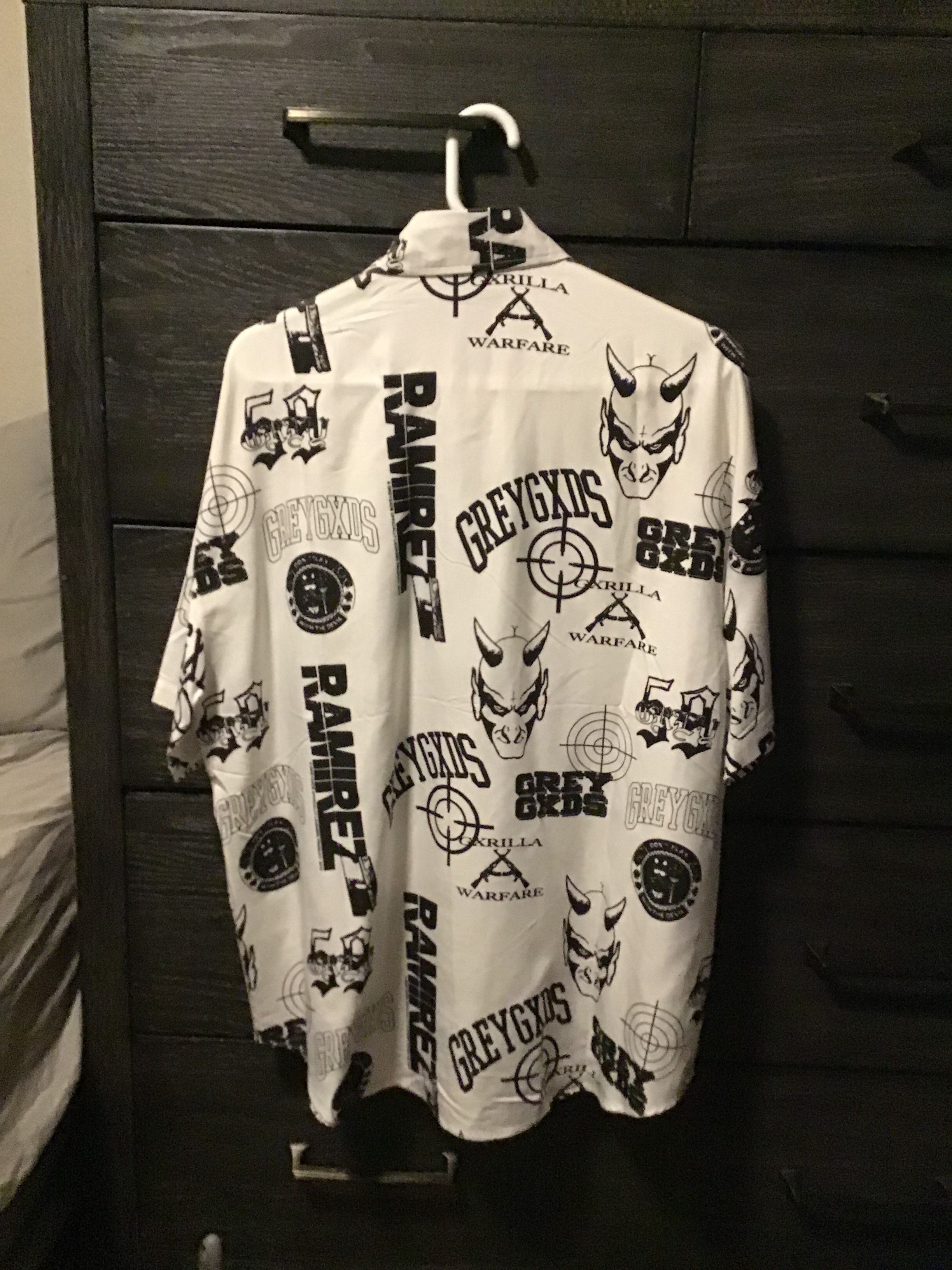 G59 Records RAMIREZ GREYGXDS WARFARE RAYON BUTTON UP Size US L / EU 52-54 / 3 - 2 Thumbnail