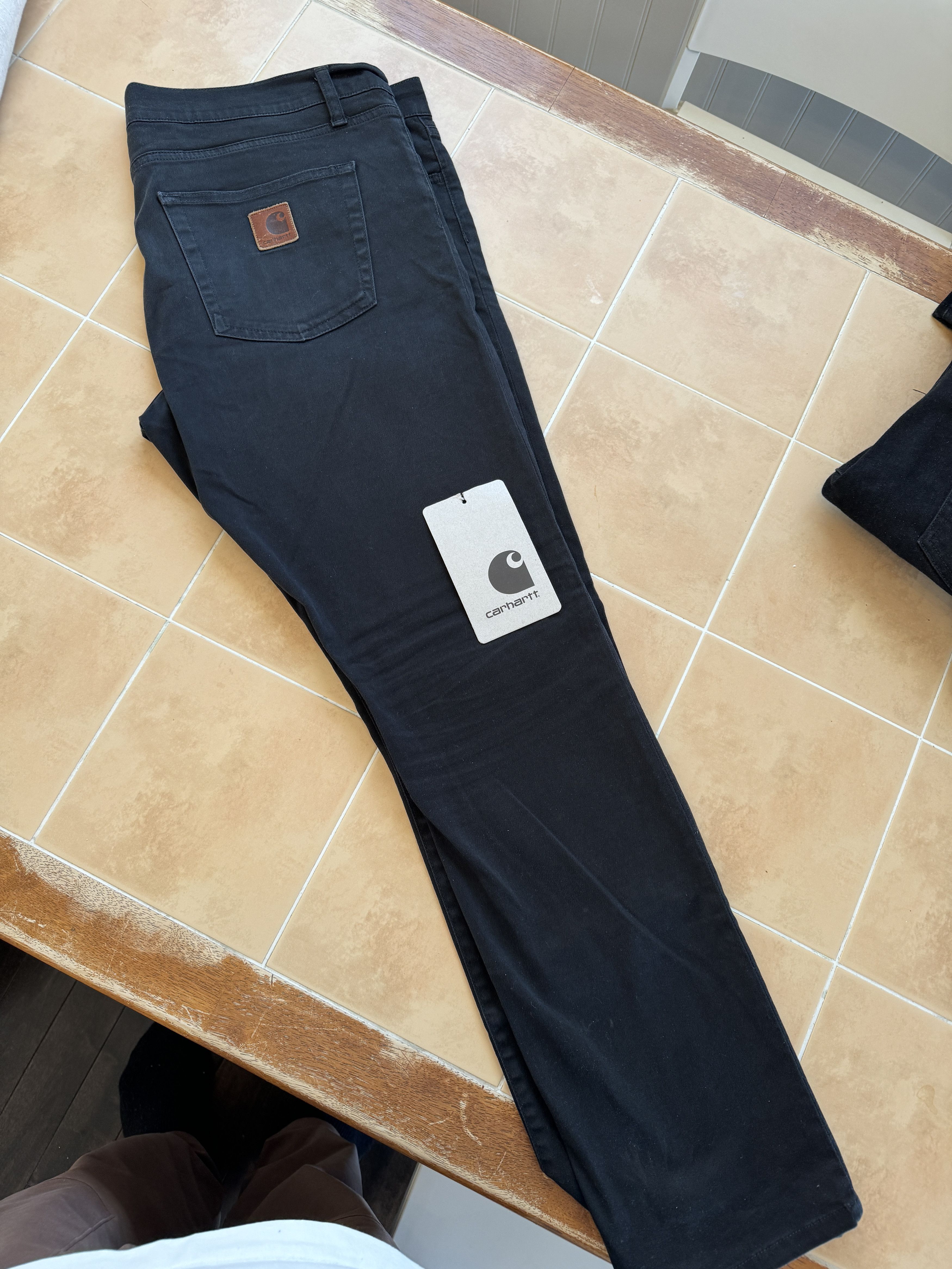 image of Carhartt Wip Rebel Pants in Black, Men's (Size 38)