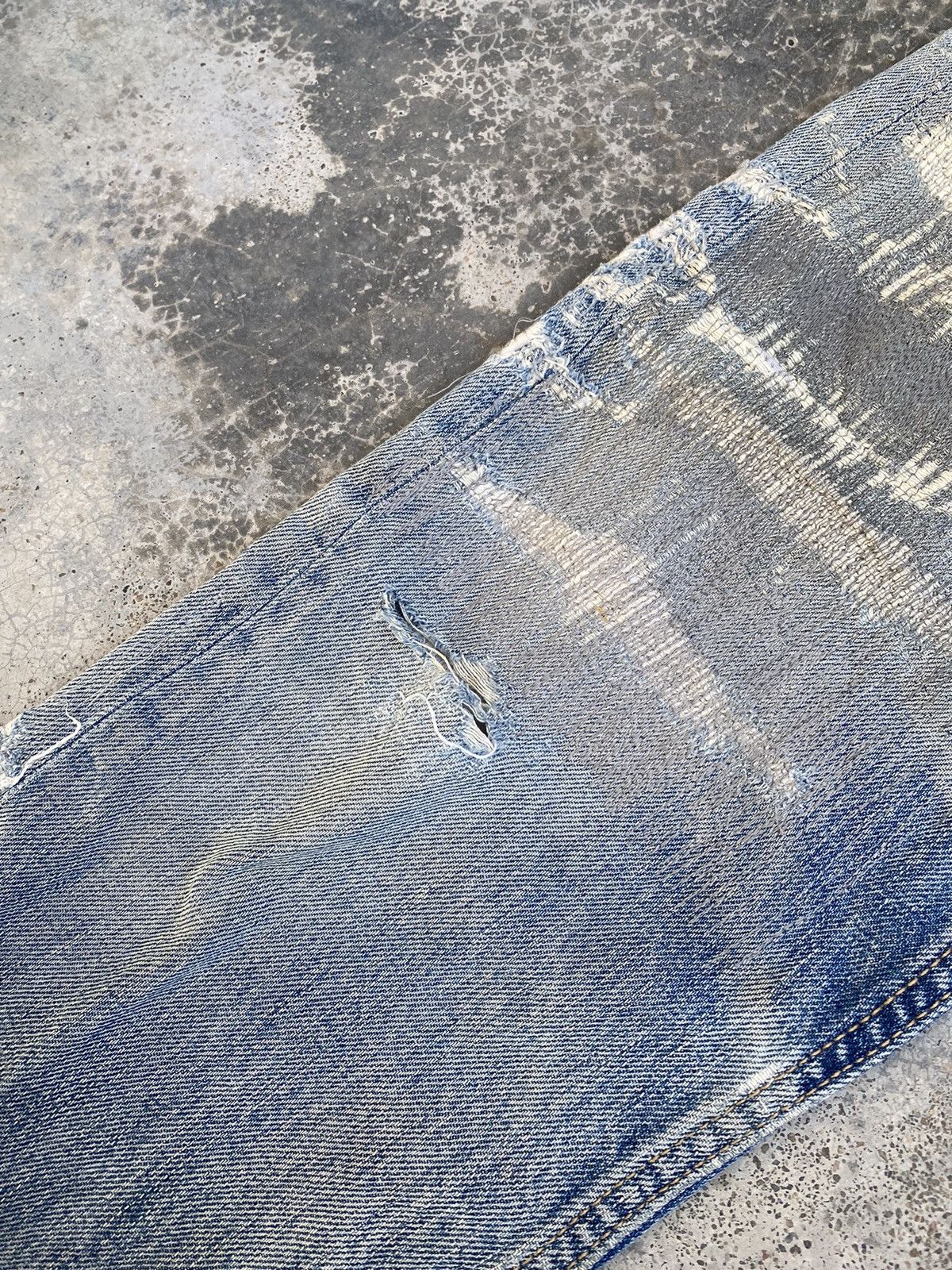 Spellbound Vintage Spellbound Boro Distressed Denim Size US 33 - 12 Thumbnail