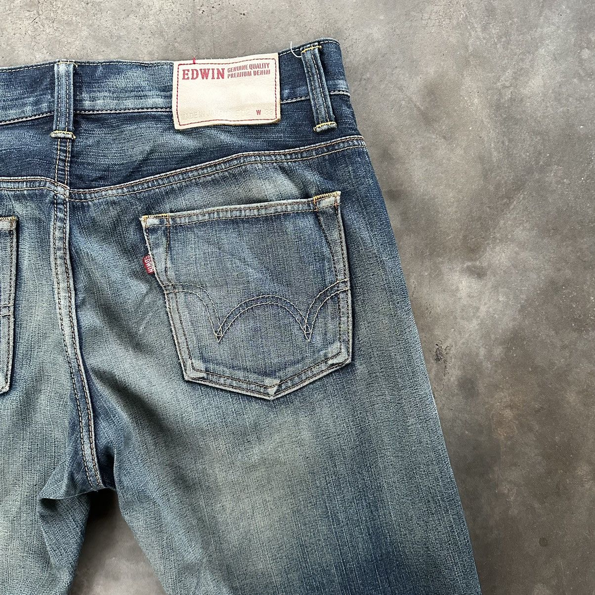 Japanese Brand W36🔥Vintage Edwin 502 Faded Sick Denim Jean Pant Size US 36 / EU 52 - 13 Thumbnail
