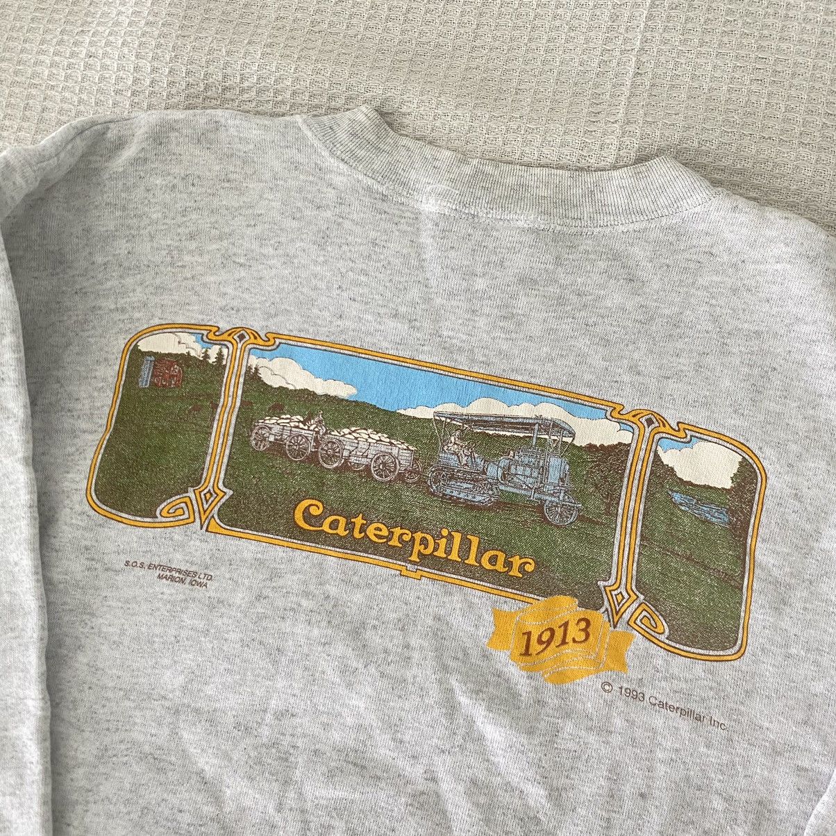 Caterpillar Thrashed Vintage 90s Caterpillar ERD GRUNGE SWEATSHIRT Size US L / EU 52-54 / 3 - 2 Thumbnail
