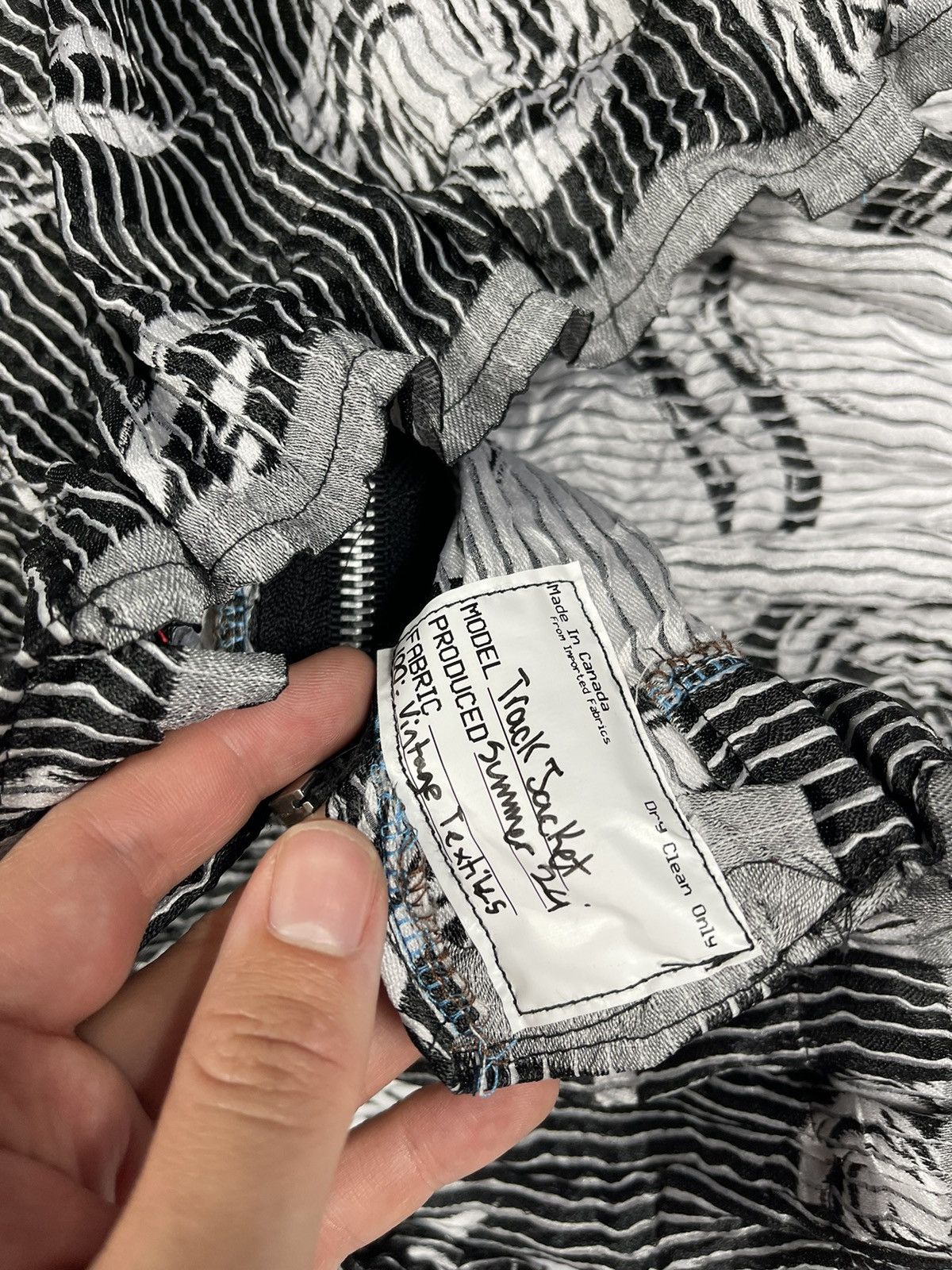 Chorley × Handmade S/S starry night technical darted track suit jacket pleat Size US L / EU 52-54 / 3 - 8 Thumbnail