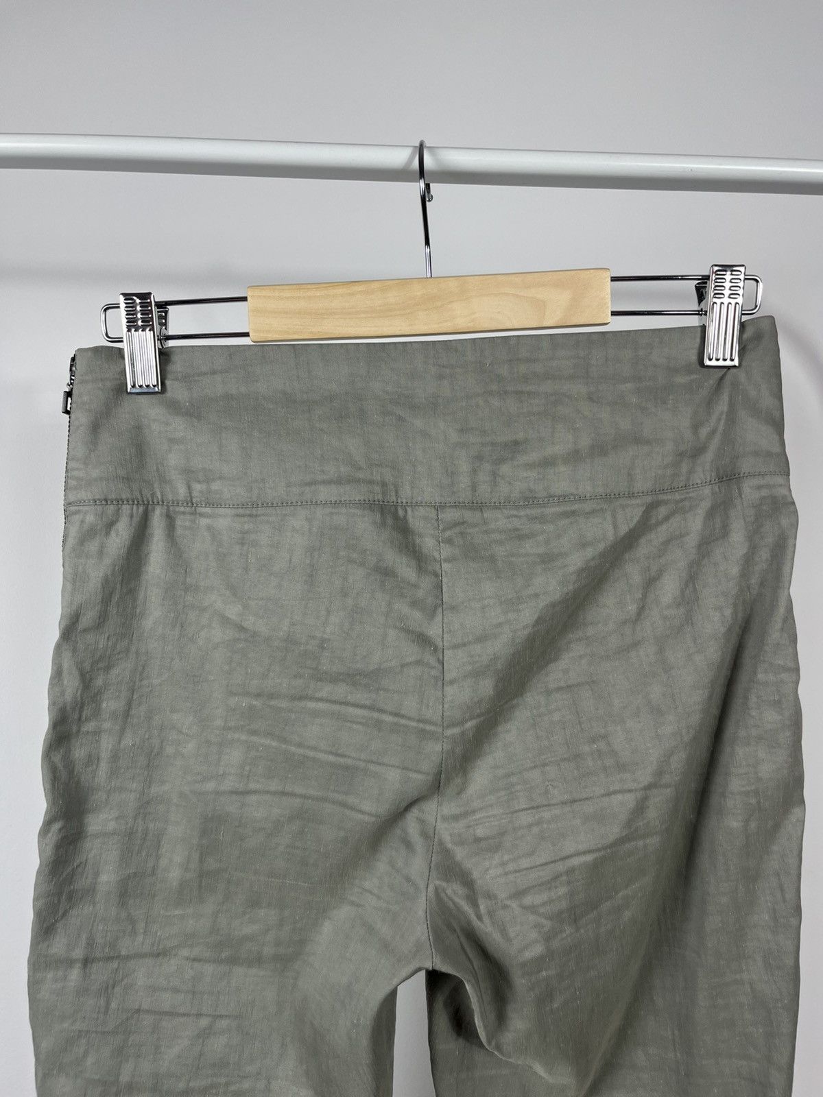 Sarah Pacini Sarah Pacini Linen Stretch Slim Pants Made in Italy Size 0 Size 25" / US 0 / IT 36 - 12 Thumbnail