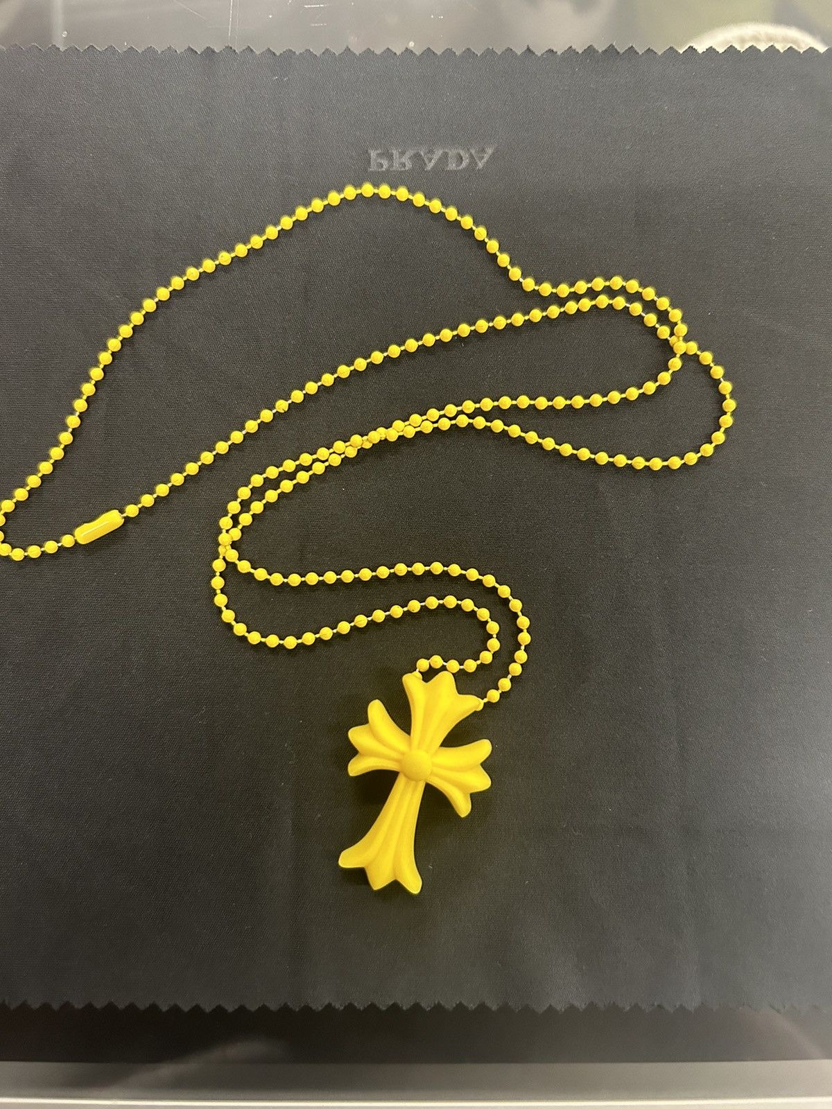 Chrome Hearts Yellow Silicon Cross