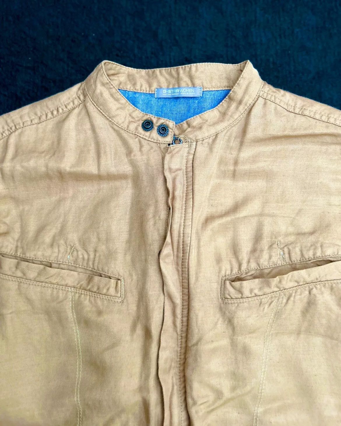 G-Star G-Star Raw Brown Pavan Slim Linen Vest S/less Tank Utility Size S / US 4 / IT 40 - 2 Thumbnail