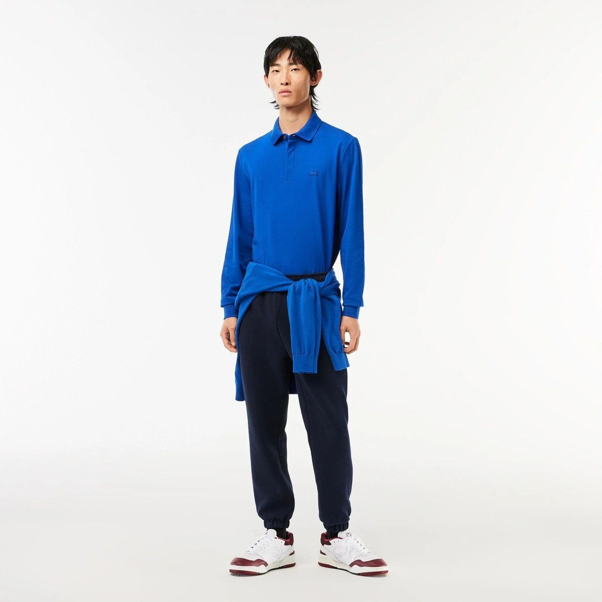Lacoste 🇫🇷 NEW❗️ Lacoste Regular Fit Polo Long Sleeve Made in France Size US XXL / EU 58 / 5 - 4 Thumbnail