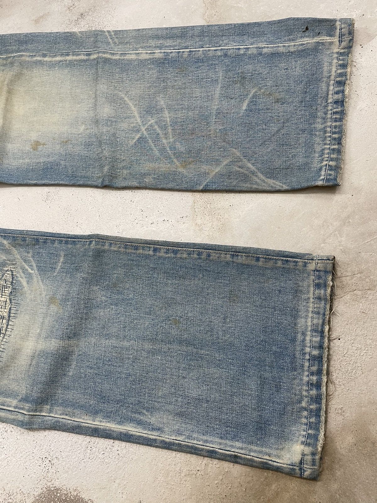 Japanese Brand TRNCA Japan Distressed Sashiko Reconstructed Denim (A1) Size US 35 - 8 Thumbnail