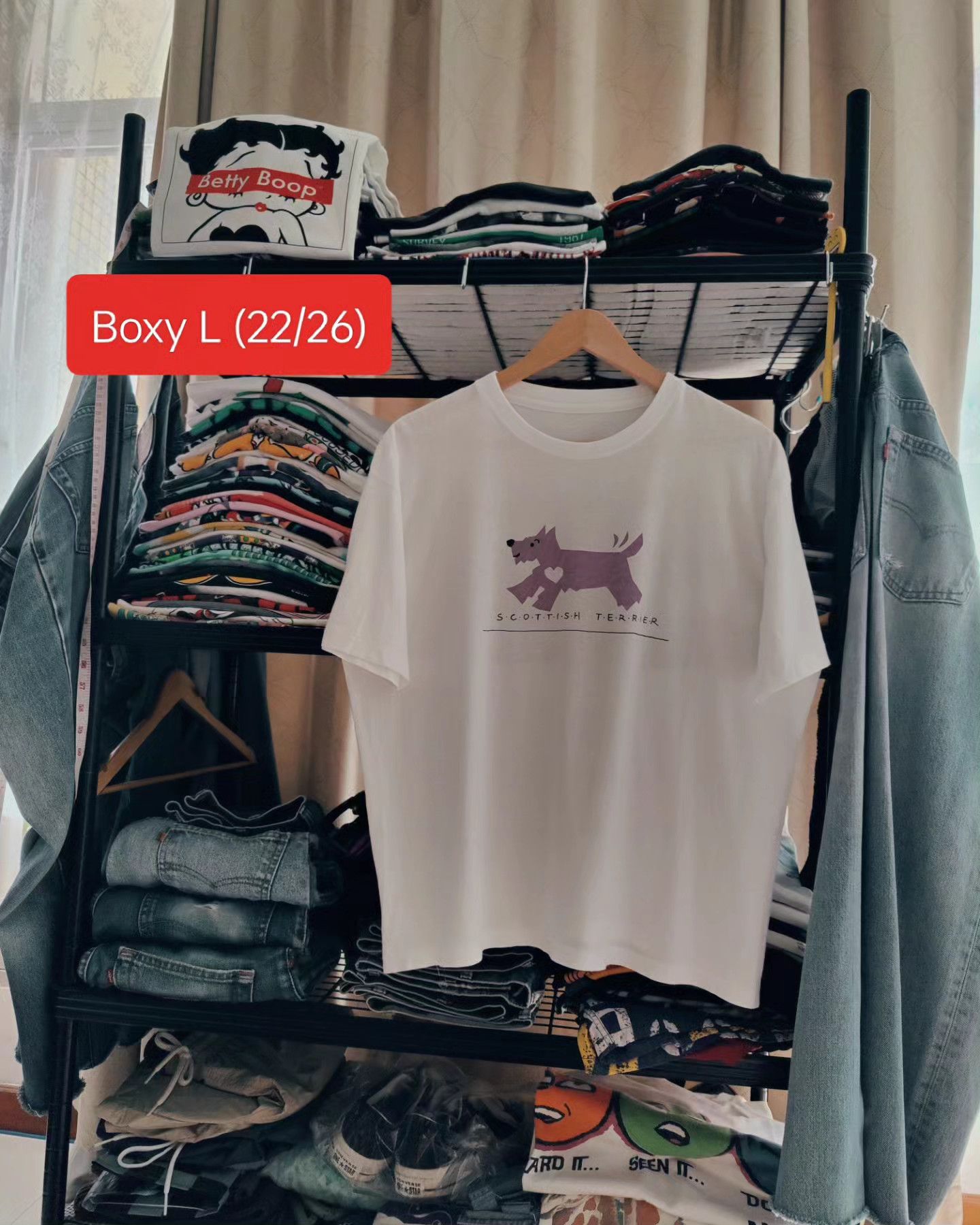 Vintage vintage 90s - Scottish Terrier 🐶 Size US L / EU 52-54 / 3 - 4 Thumbnail