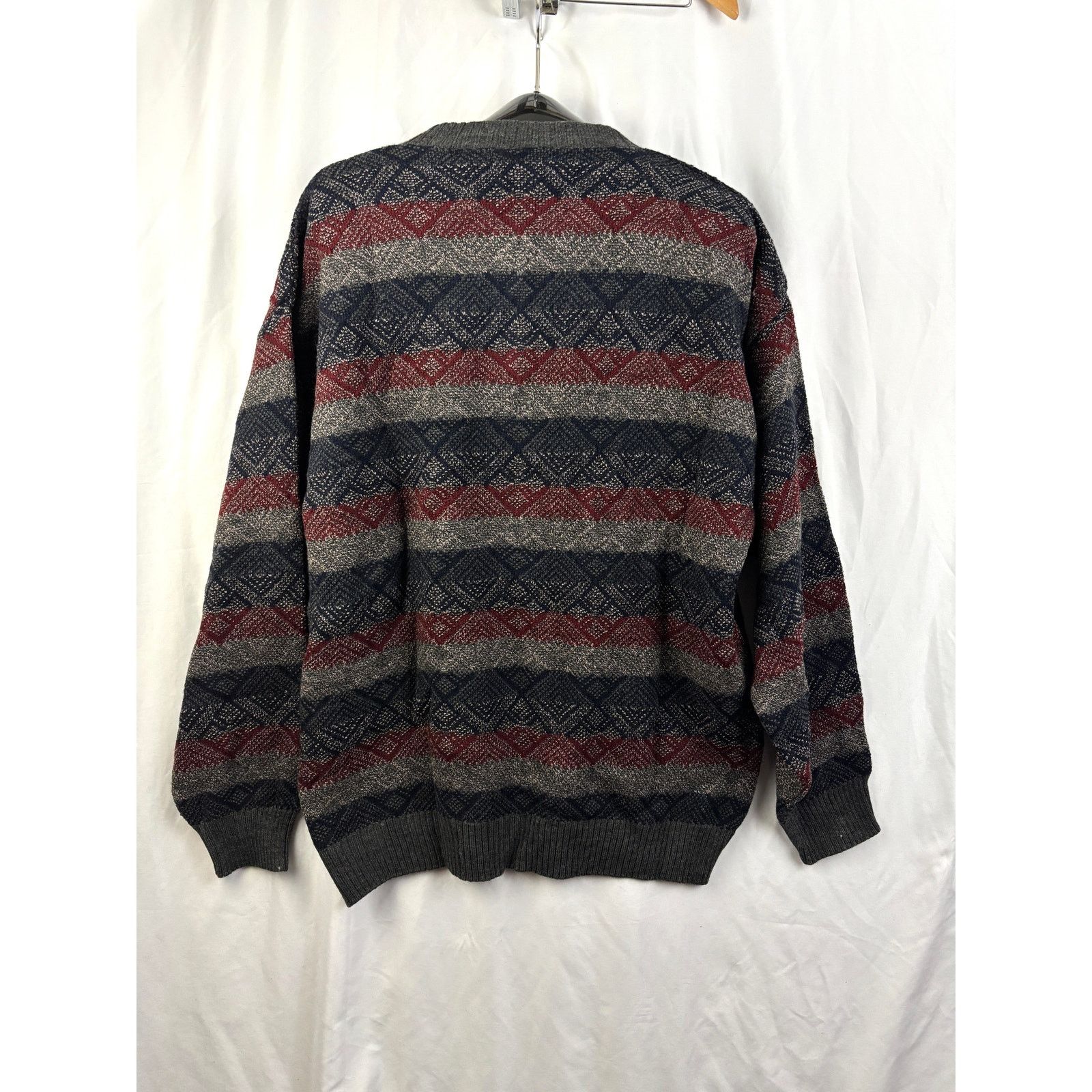Van Heusen Vtg Van Heusen Knit Sweater XL NWT Geometric Crewneck 90s Size US XL / EU 56 / 4 - 8 Thumbnail