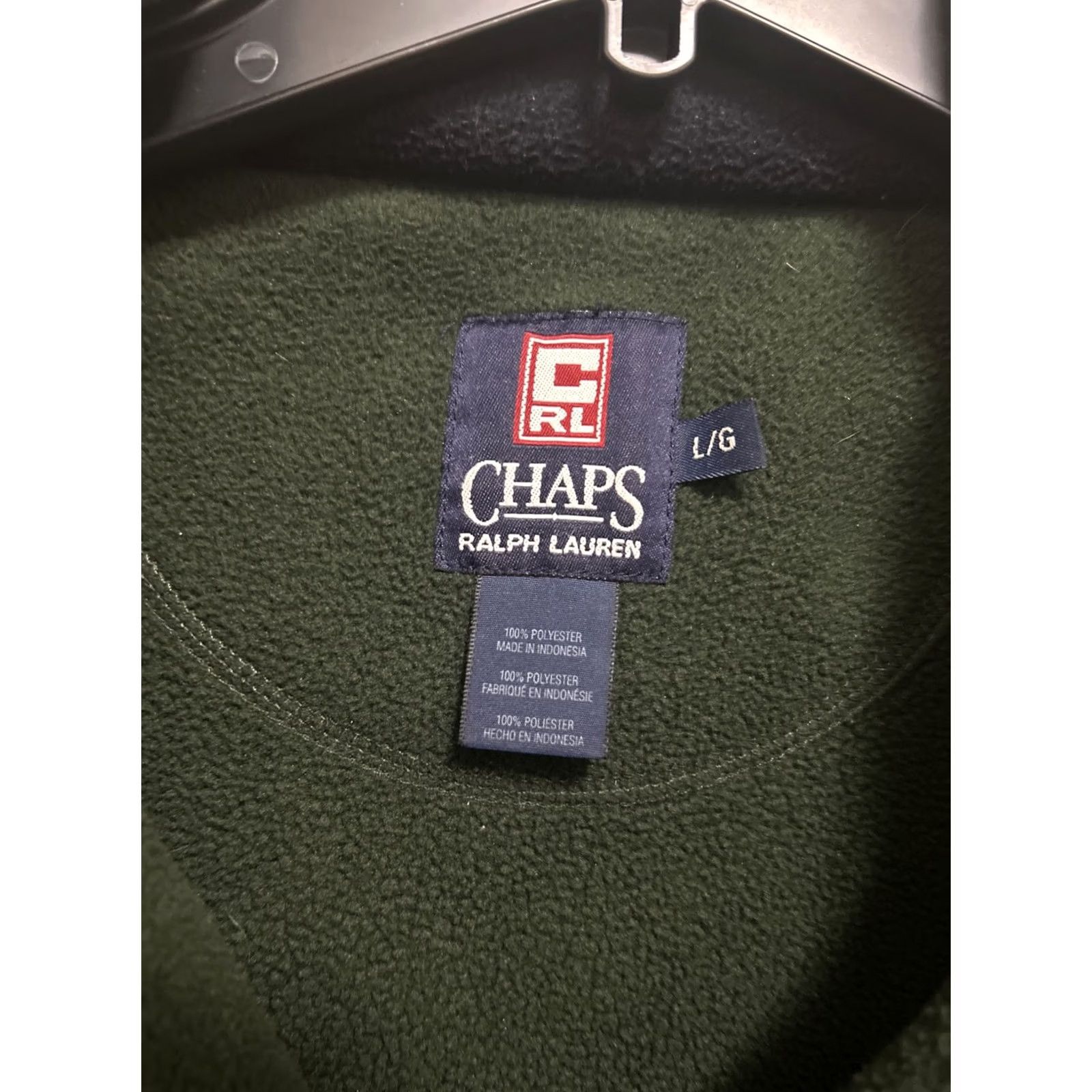 Ralph Lauren Chaps Ralph Lauren Sweater Mens Large Green Fleece 1/4 Zip Pullover Outdoor Size US L / EU 52-54 / 3 - 2 Thumbnail