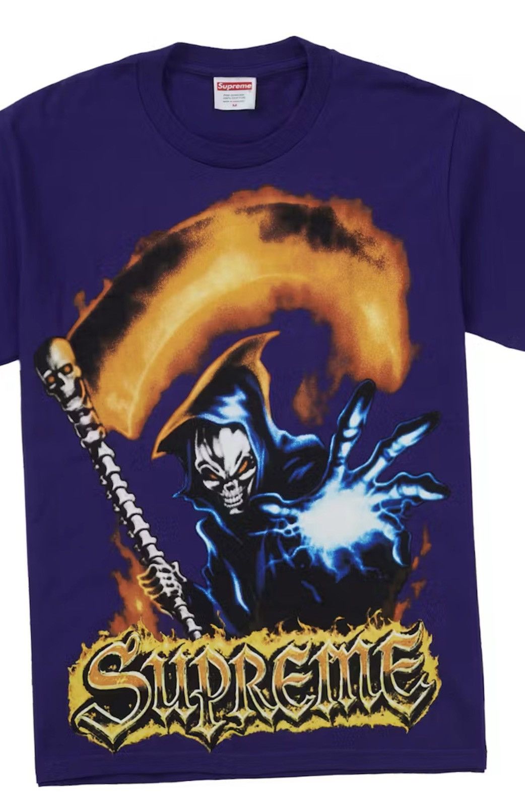 Supreme Supreme Grim Reaper Tee Purple XL SS26 Size US XL / EU 56 / 4 - 4 Thumbnail
