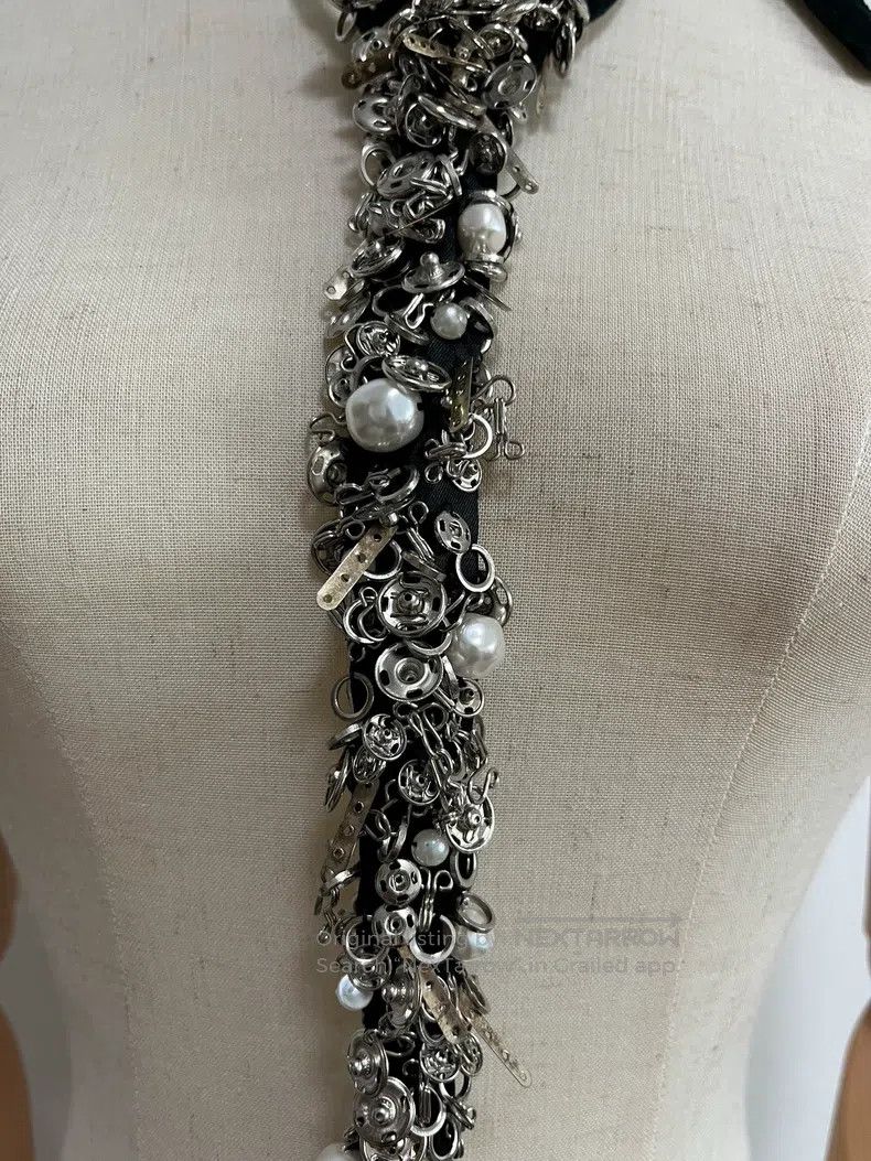 Comme des Garcons Comme Des Garcons Tie with metal accessories Size ONE SIZE - 2 Thumbnail