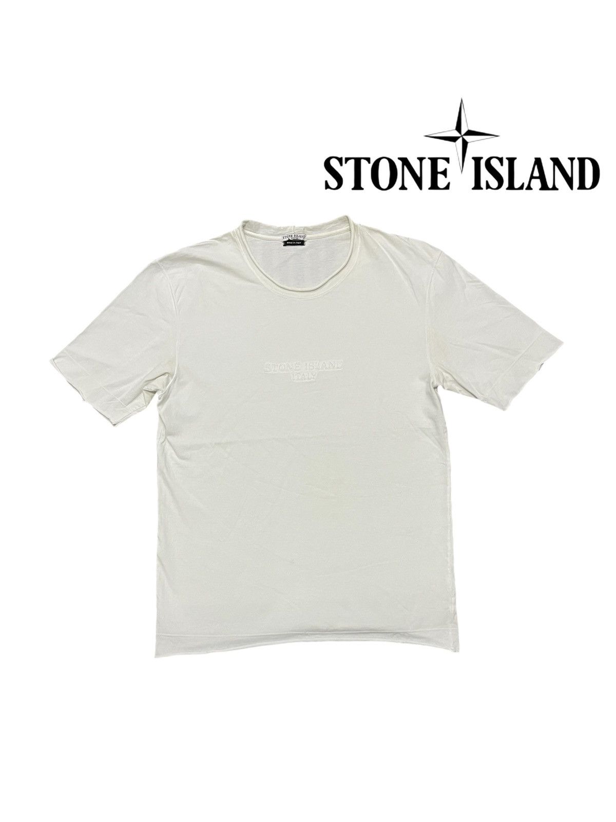 Stone Island VINTAGE STONE ISLAND LOGO TSHIRT CHOPPED STYLE Size US S / EU 44-46 / 1 - 1 Thumbnail