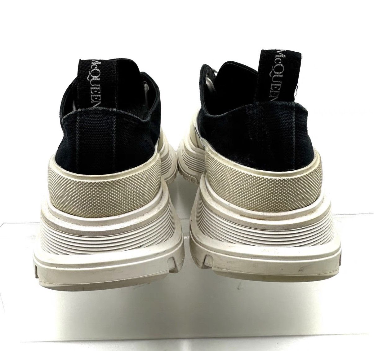 Alexander McQueen Alexander McQueen Tread Slick Black Platform Sneakers K12 Size US 7 / IT 37 - 3 Thumbnail