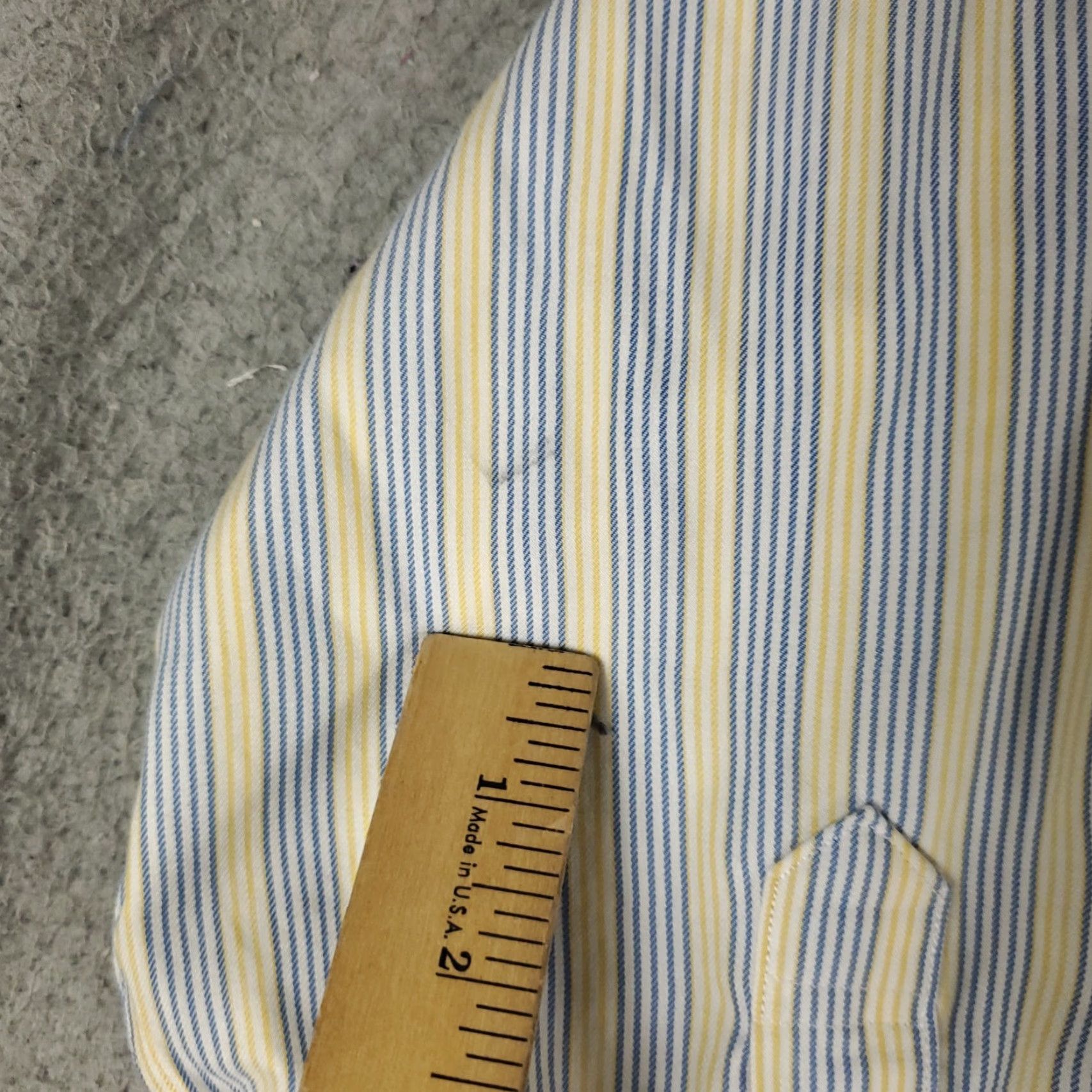 Brooks Brothers Brooks Brothers Shirt Mens 2XL Button-Up Long Sleeve Yellow Striped Blue Cotton Vintage: N/A Size US XXL / EU 58 / 5 - 3 Thumbnail