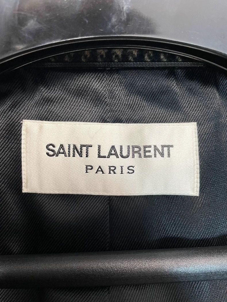 Saint Laurent Paris Saint Laurent Paris Thousand bird grid fallen shoulder wool Size US M / EU 48-50 / 2 - 4 Thumbnail