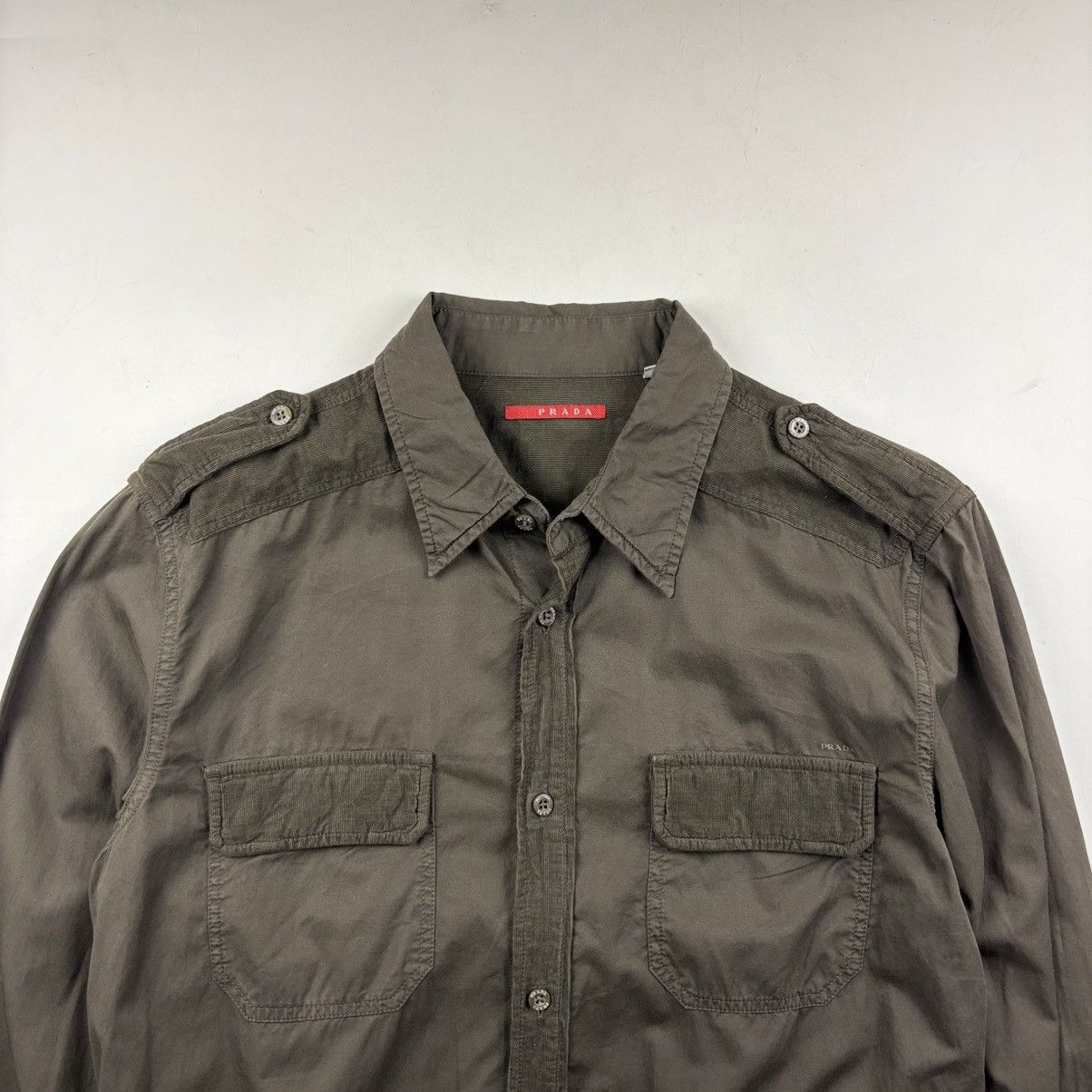 Prada Prada Military Shirt Size US XS / EU 42 / 0 - 5 Thumbnail
