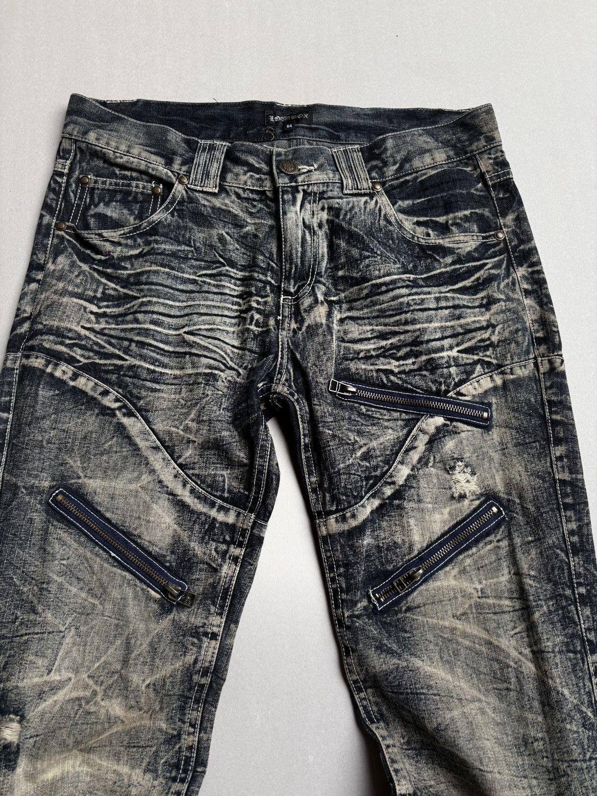LOWBOX lace up flare jeans Size US 30 / EU 46 - 2 Thumbnail