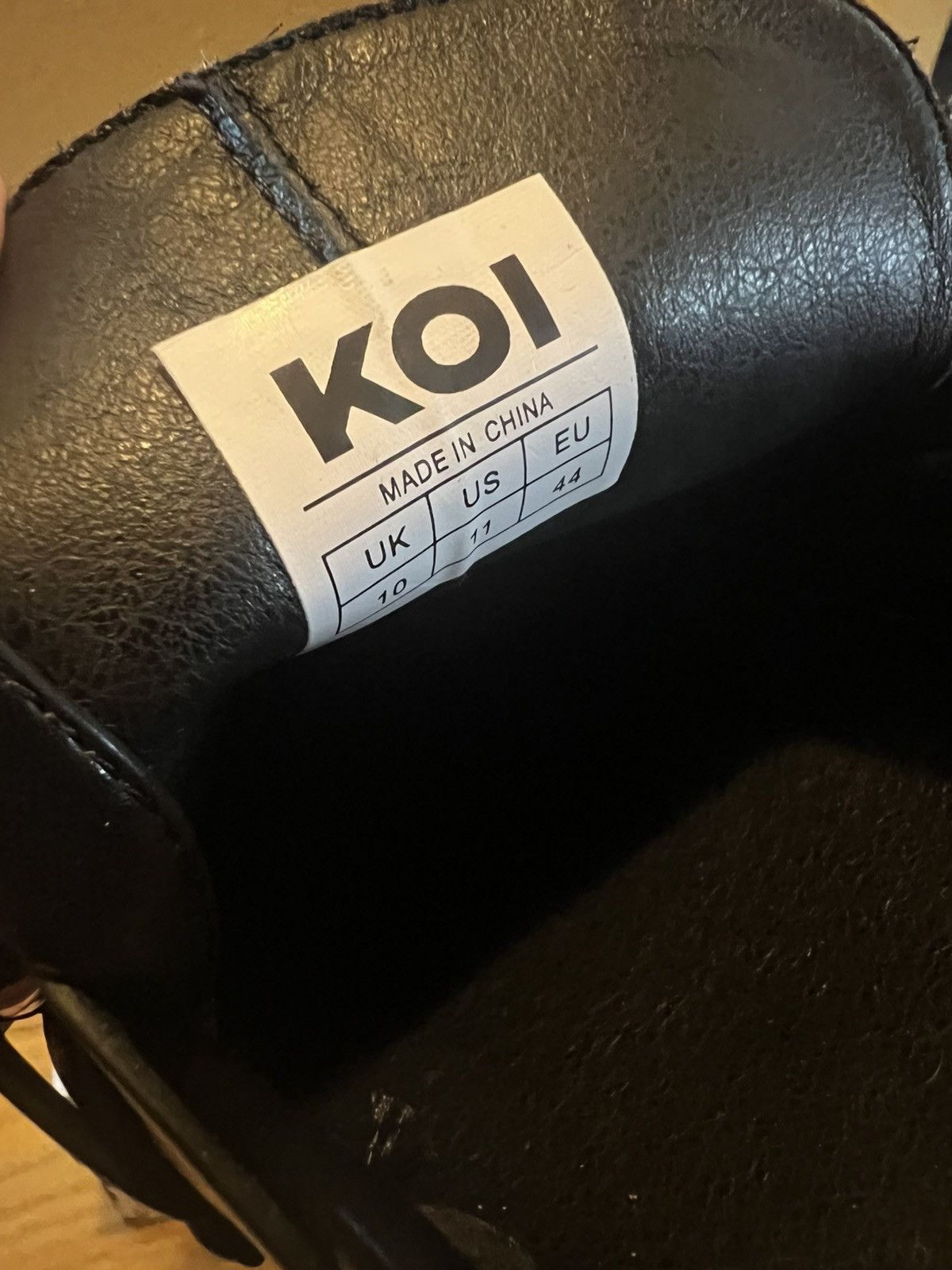 Other Koi “The Grave Warden” Black 100% Vegan Size US 11 / EU 44 - 6 Thumbnail