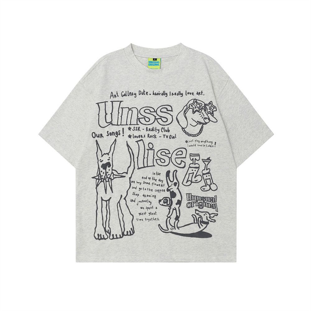 Japanese Brand × Vintage Men's casual trendy cartoon pattern puppy print T-shirt Size US M / EU 48-50 / 2 - 1 Thumbnail