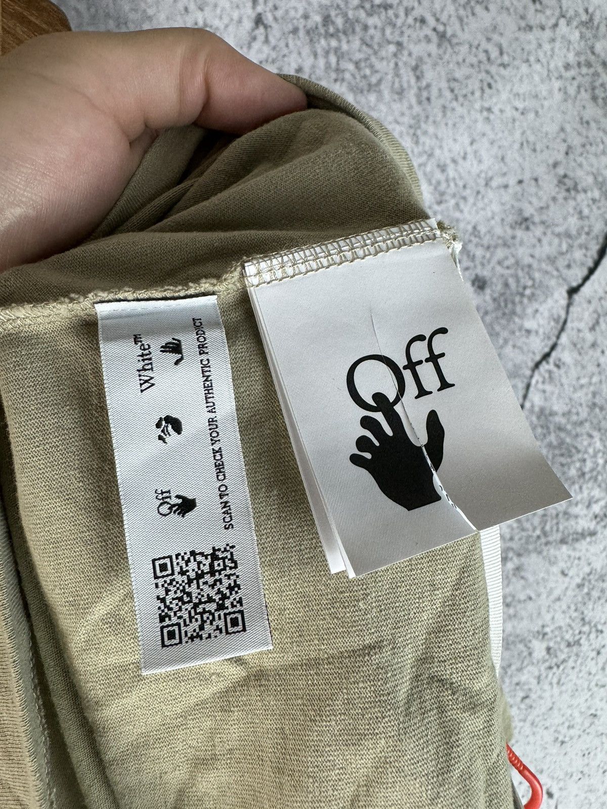 Off-White Off-White S/S22 Caravaggio Tee Sand Medium Size US M / EU 48-50 / 2 - 4 Thumbnail