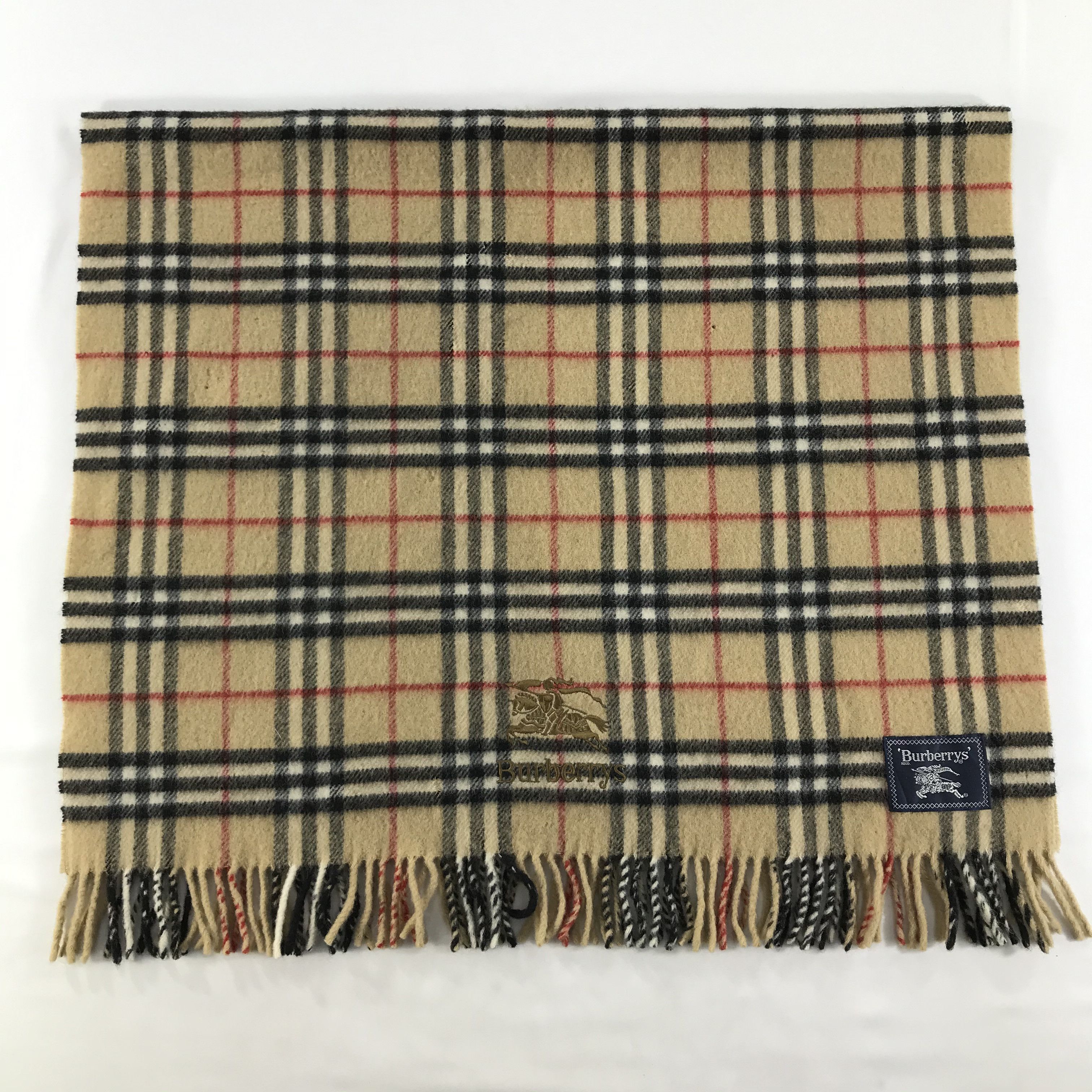 Burberry × Vintage Burberry Scarf / Muffler / Neckwear - WW2810 Size ONE SIZE - 2 Thumbnail