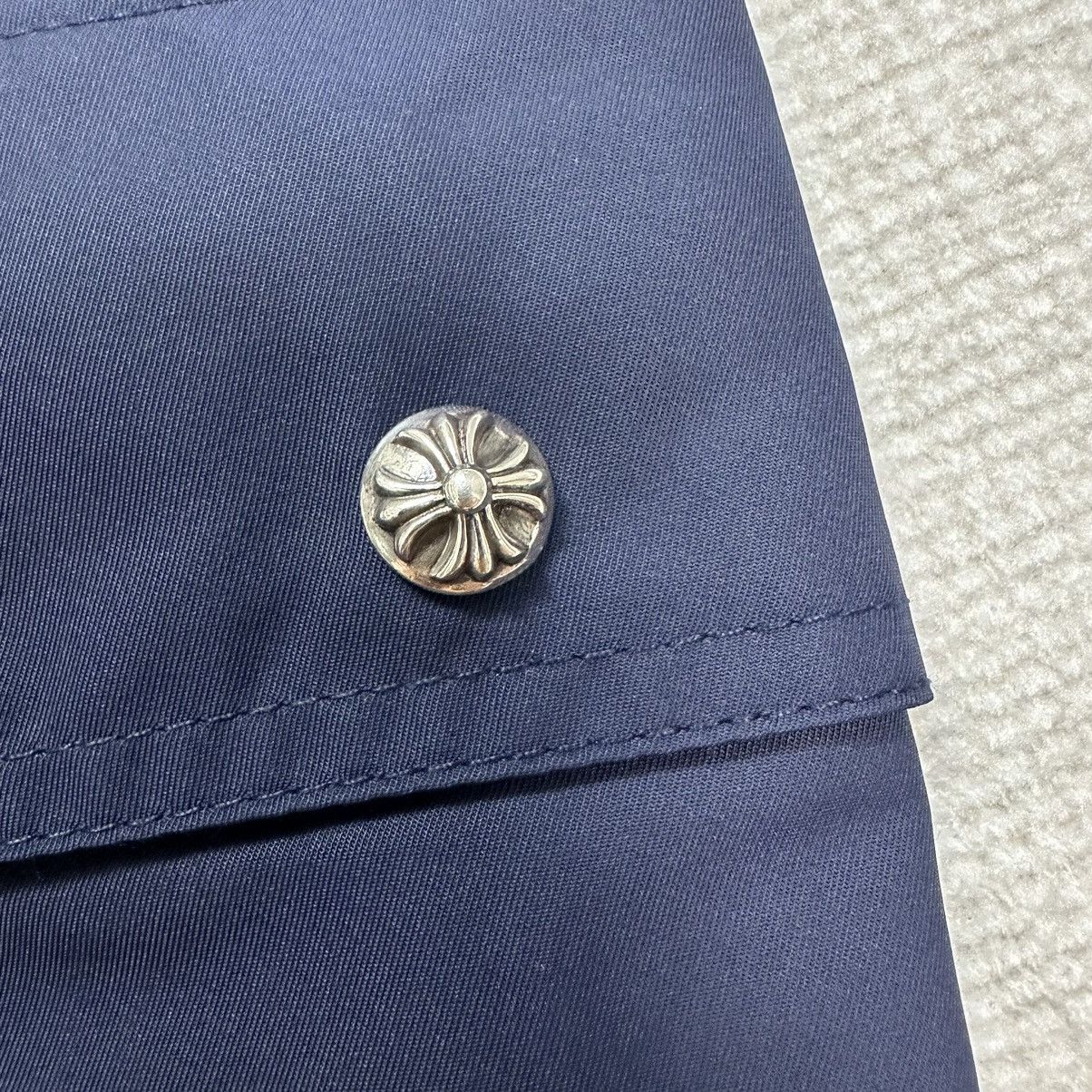 Chrome Hearts Chrome Hearts Navy Skirt with Yellow Patch Size 26" / US 2 / IT 38 - 4 Thumbnail