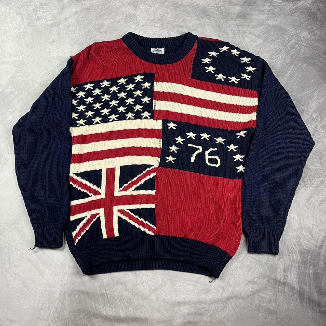 Designer Vintage American knit sweater Size L / US 10 / IT 46 - 1 Thumbnail