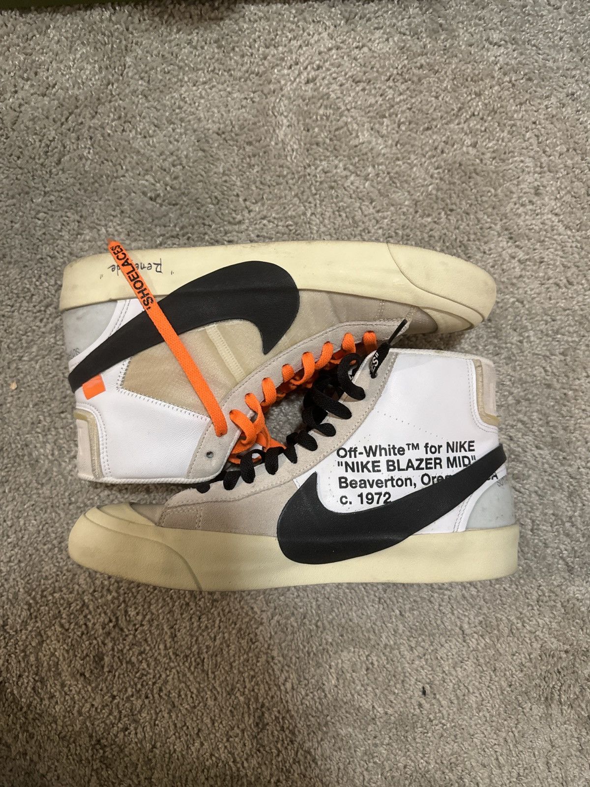 Nike × Off-White Nike Off White Blazer Mid The Ten Size US 9 / EU 42 - 1 Thumbnail