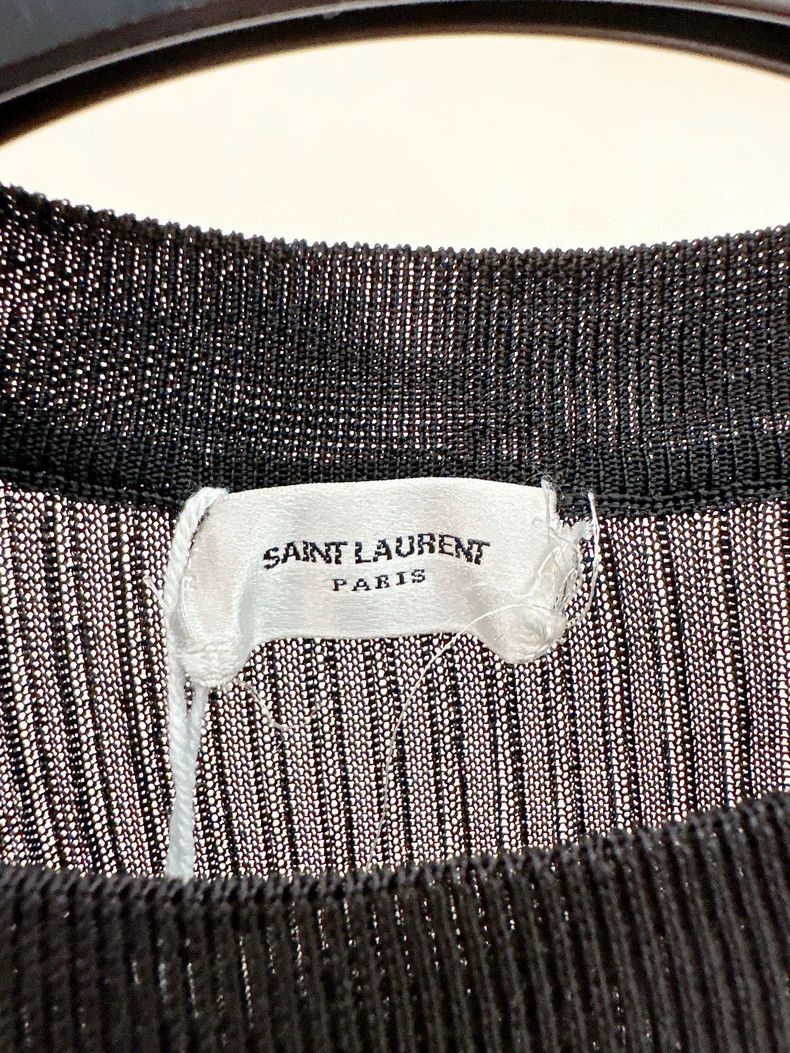 Saint Laurent Paris Saint Laurent Paris Black knit sweater Size L / US 10 / IT 46 - 3 Thumbnail