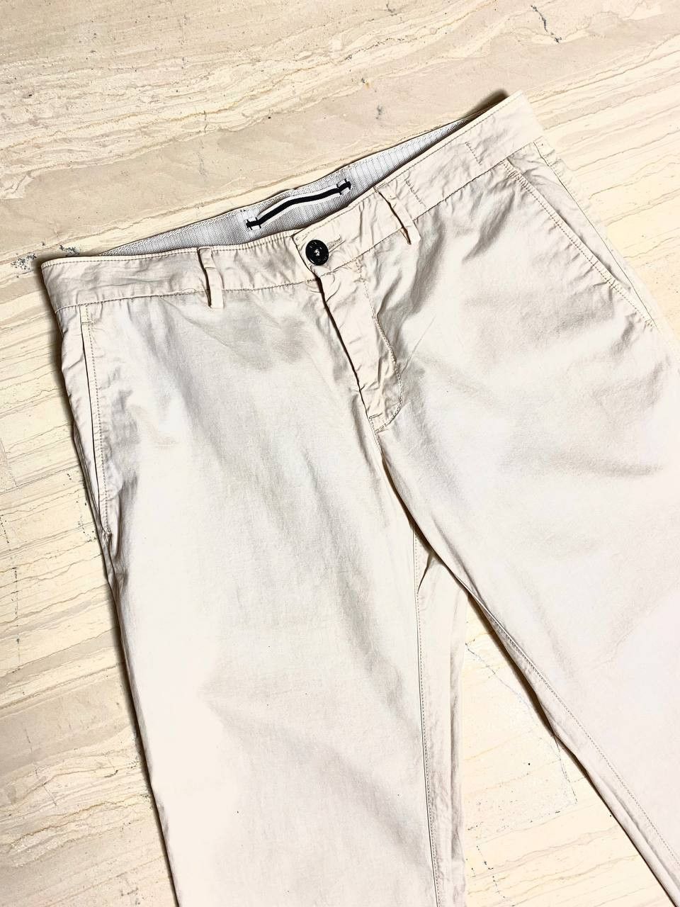 Stone Island Stone Island Logo Summer Chino Cotton Beige Pants Trousers Size US 33 - 4 Thumbnail
