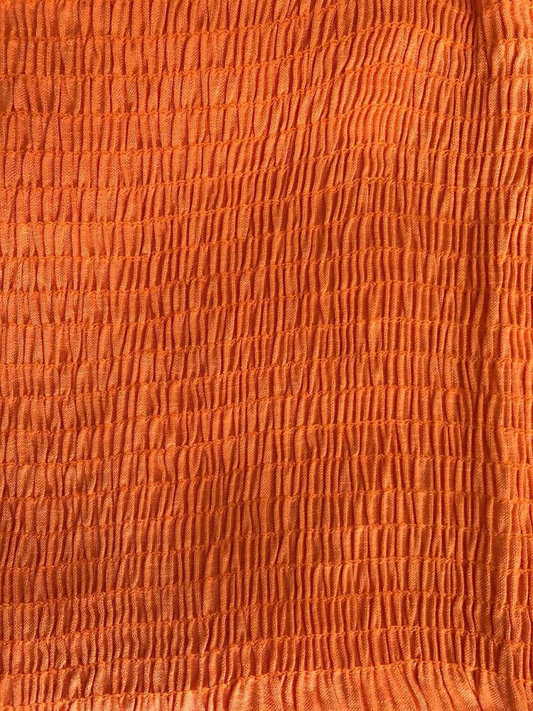 Designer New Orange Dress Strapless M Size M / US 6-8 / IT 42-44 - 3 Thumbnail