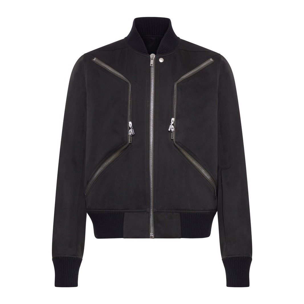 Rick Owens RICK OWENS Temple Heizer Black Bomber Jacket New & Authentic Size US M / EU 48-50 / 2 - 1 Thumbnail