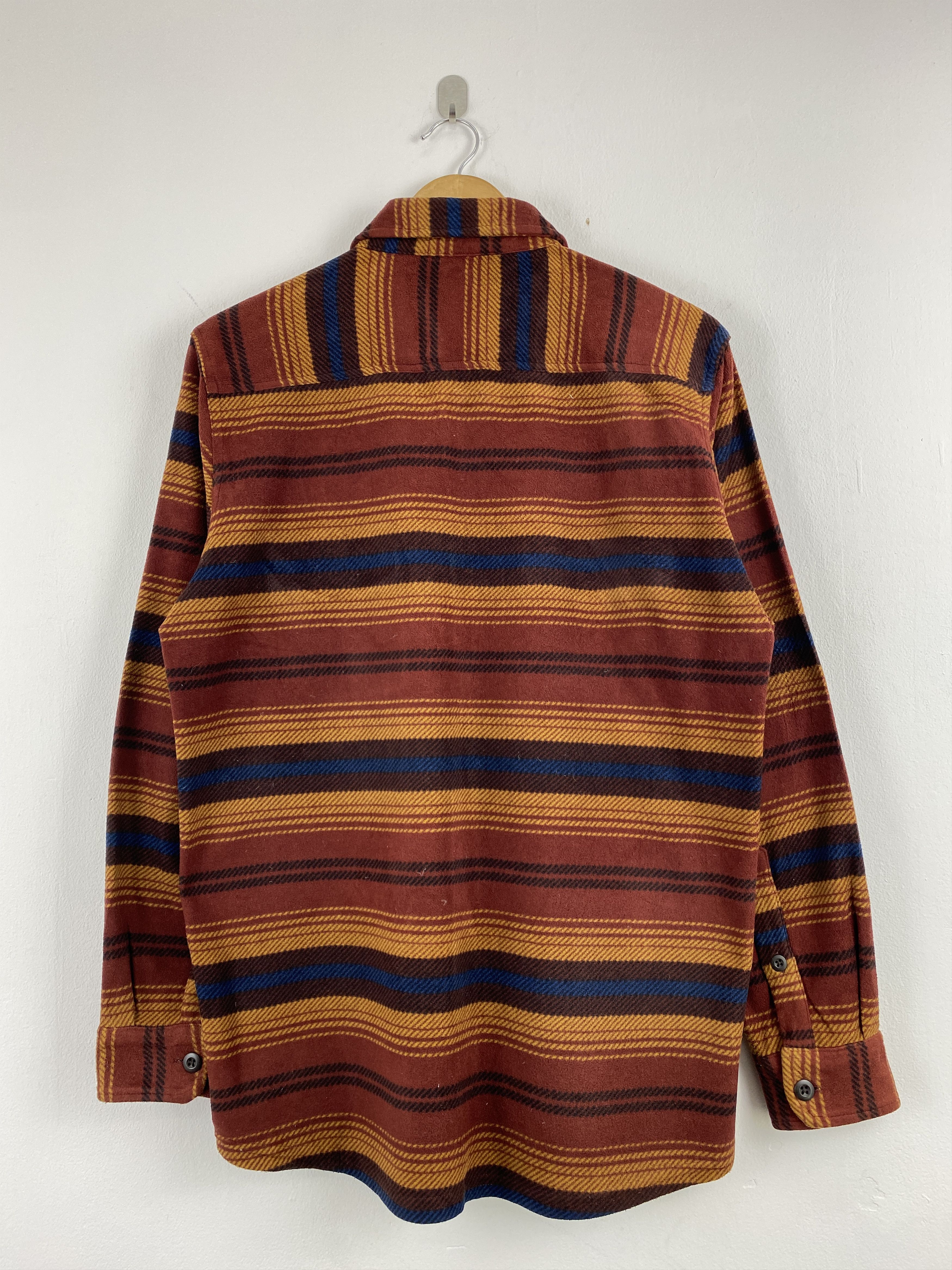 Uniqlo Uniqlo Button Ups Double Pocket Striped Fleece Shirt JA0131 Size US XL / EU 56 / 4 - 3 Thumbnail