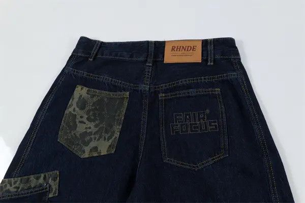 VIBE Men's loose wide-leg scimitar jeans with patch pockets Size US 34 / EU 50 - 5 Thumbnail