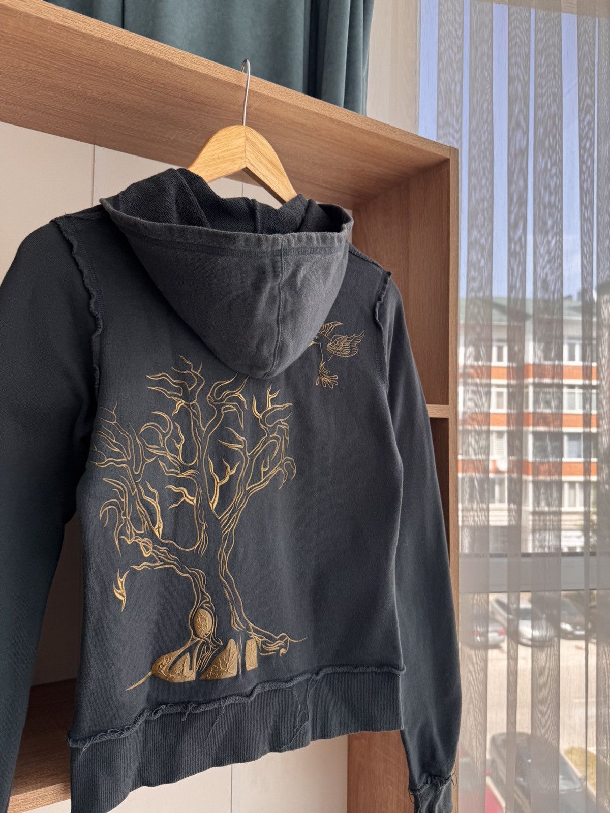 Vintage Vintage Ed Hardy by Christian Audigier Style W’ Bird Hoodie Size S / US 4 / IT 40 - 8 Thumbnail
