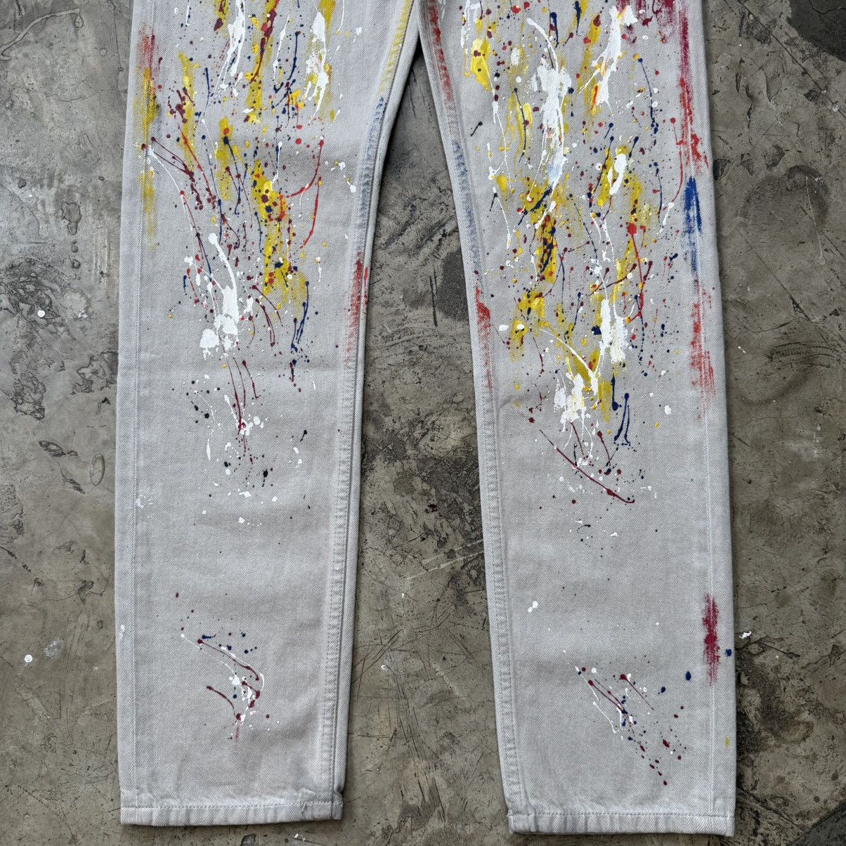 Calvin Klein Calvin Klein - Raf Simons - Paint Splatter Jeans Size US 30 / EU 46 - 5 Thumbnail