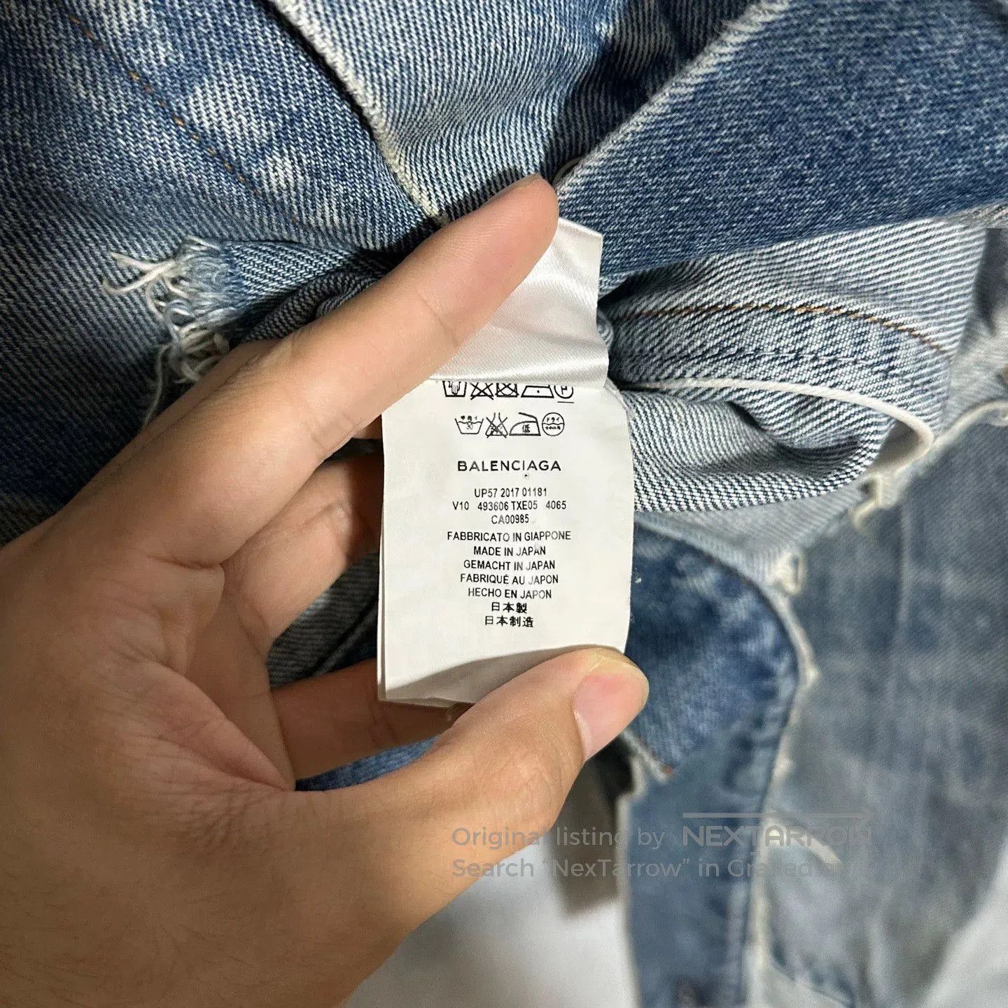 Balenciaga balenciaga embroidered logo denim jacket. Size US S / EU 44-46 / 1 - 5 Thumbnail