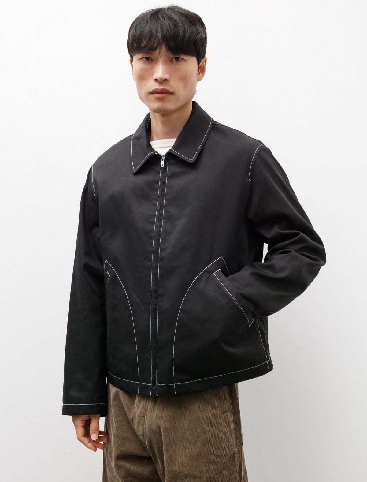 James Coward Contrast Stitch Site Jacket Size US XL / EU 56 / 4 - 1 Thumbnail