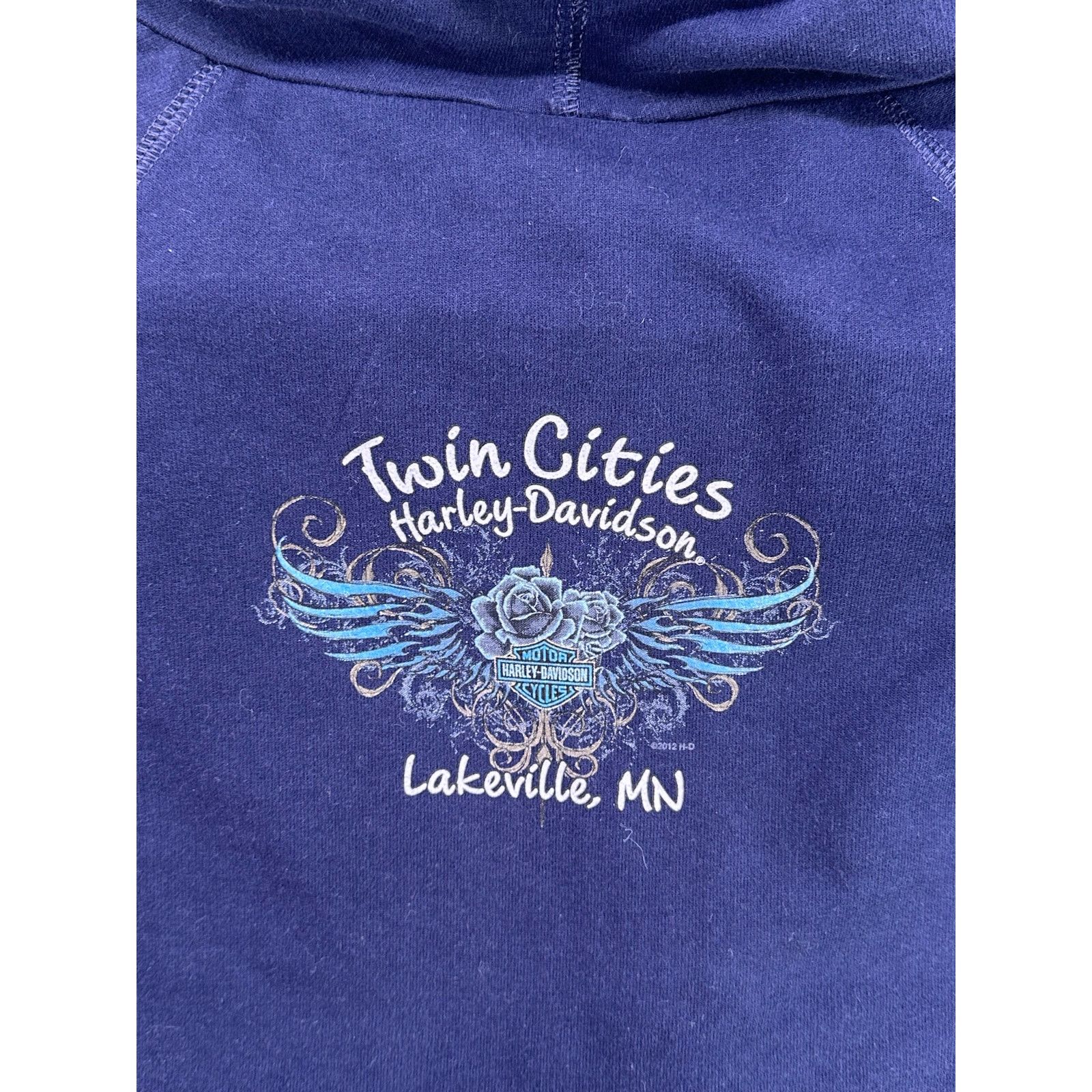 Harley Davidson Harley Davidson Twin Cities Lakeville Navy Zipup Hoodie 2012 Size M / US 6-8 / IT 42-44 - 12 Thumbnail