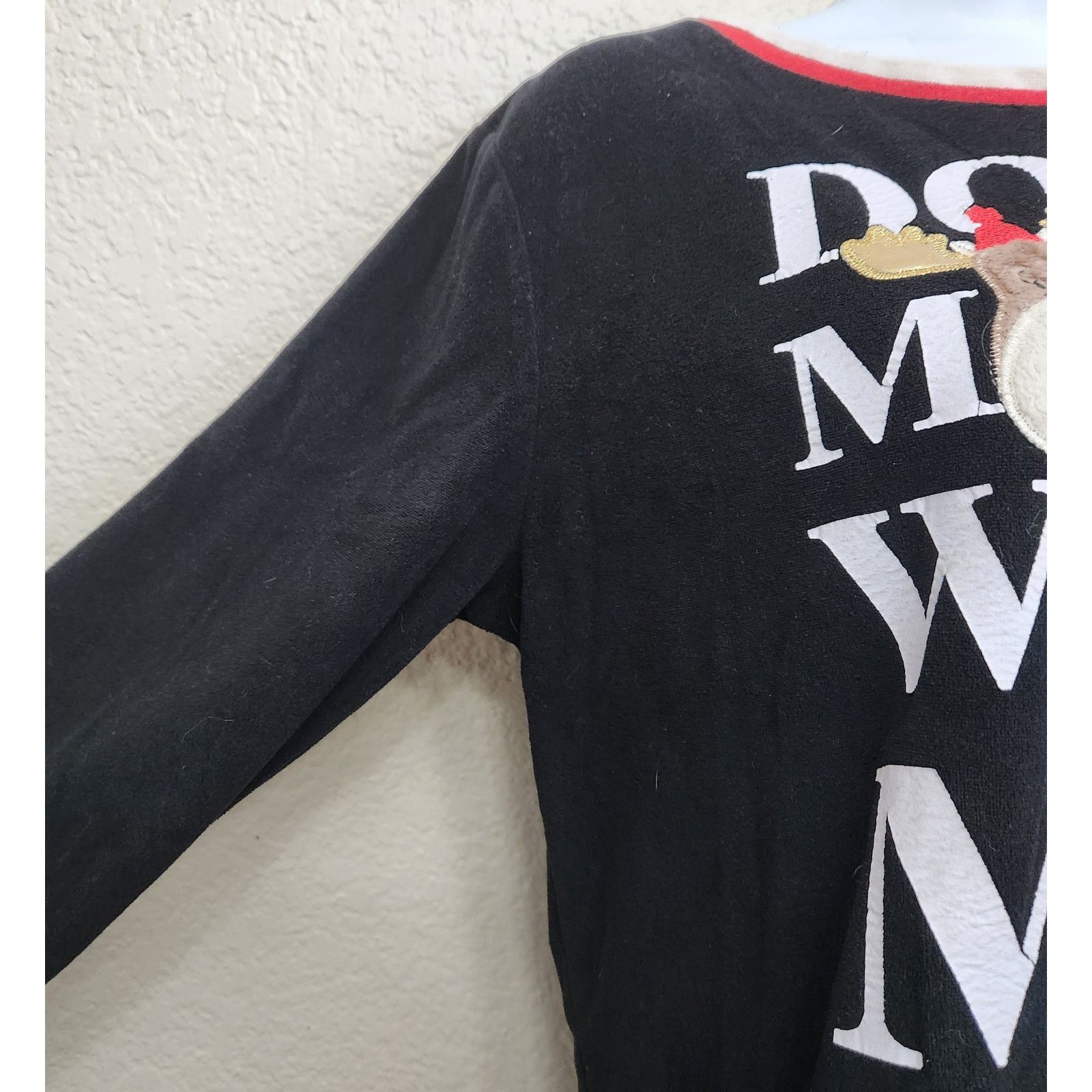 Other Holiday Time Black Don't Moose With Me! Graphic Sleep Top XS Size XS / US 0-2 / IT 36-38 - 2 Thumbnail
