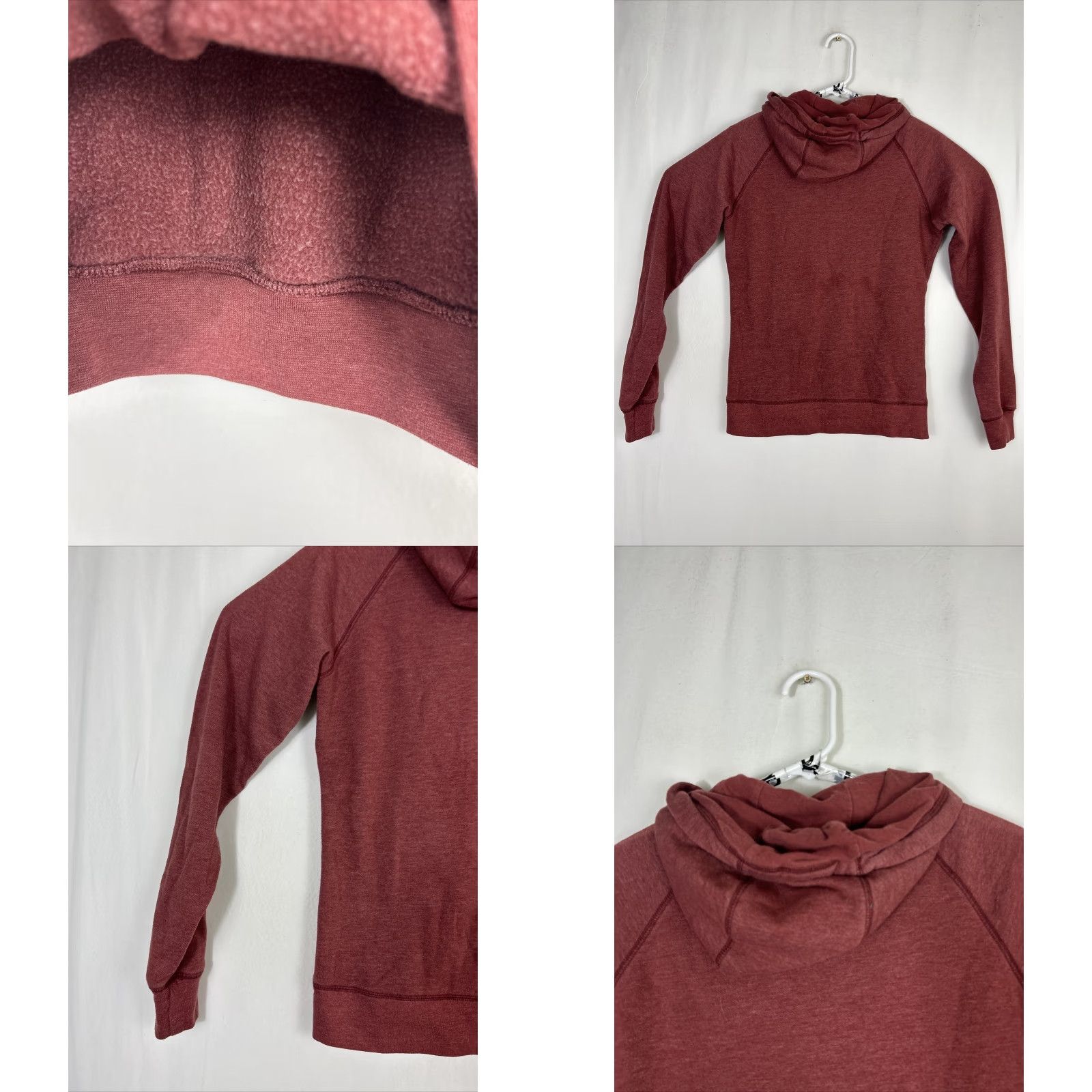 The North Face The North Face Womens Hoodie Pullover Maroon Gold Pockets S Red Size S / US 4 / IT 40 - 8 Thumbnail