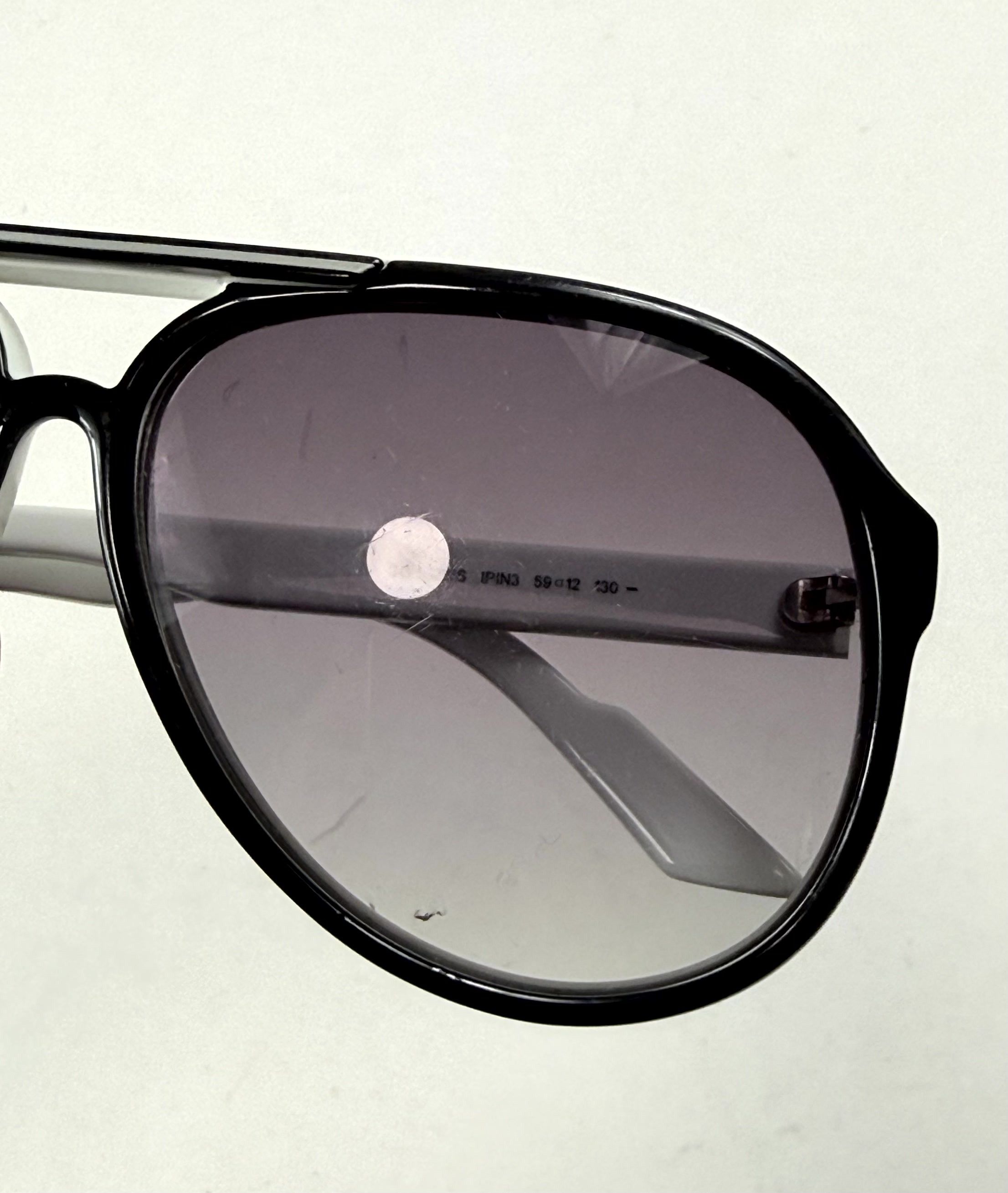 Gucci Gucci GG1627/S Black/White Shiny Web Aviator Sunglasses Size ONE SIZE - 10 Thumbnail